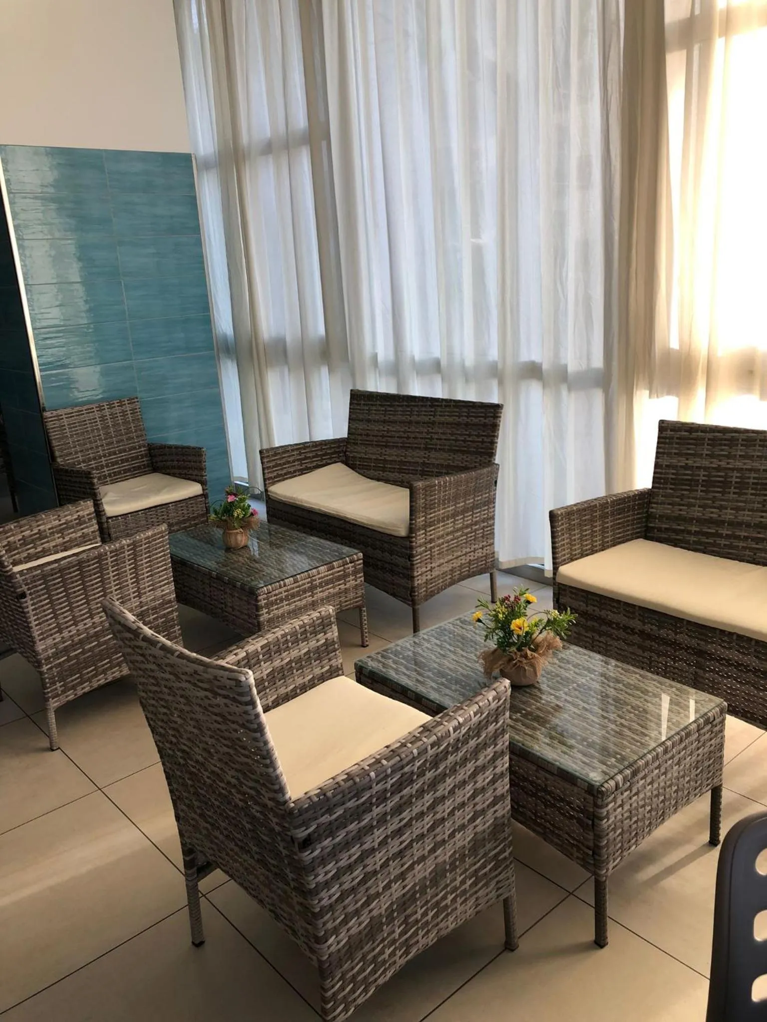 Seating area in Hotel Napoleon