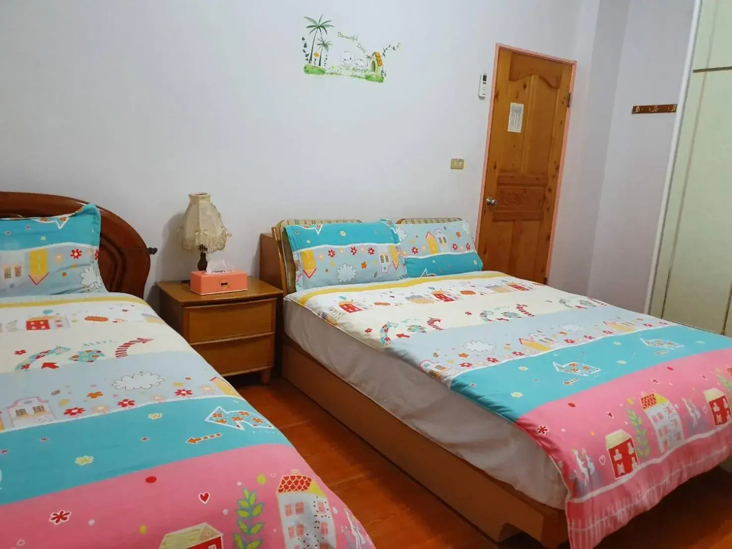 Bed in Yilan Xiang Feng Homestay Bed in Yilan Xiang Feng Homestay