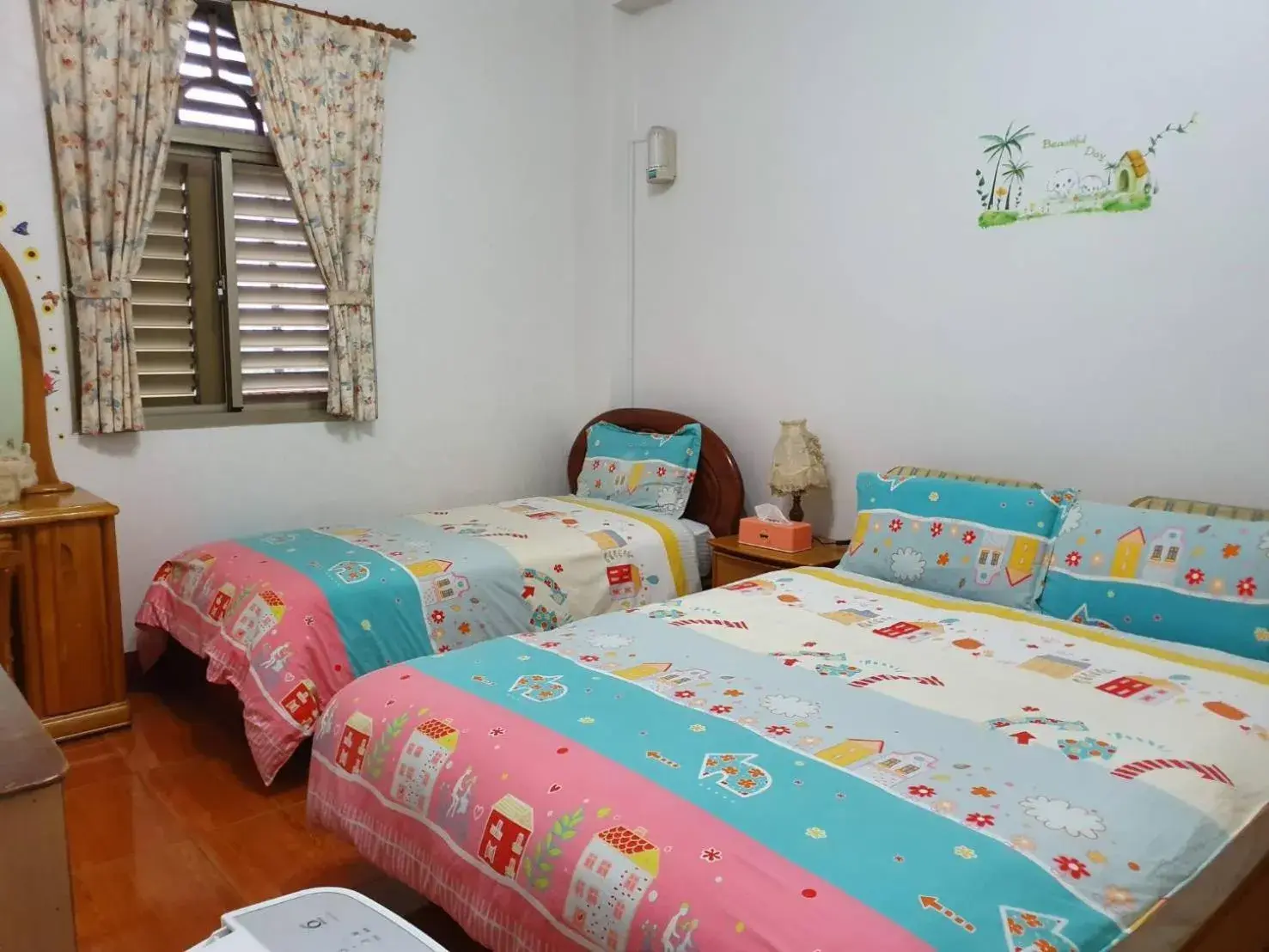 Bed in Yilan Xiang Feng Homestay Bed in Yilan Xiang Feng Homestay