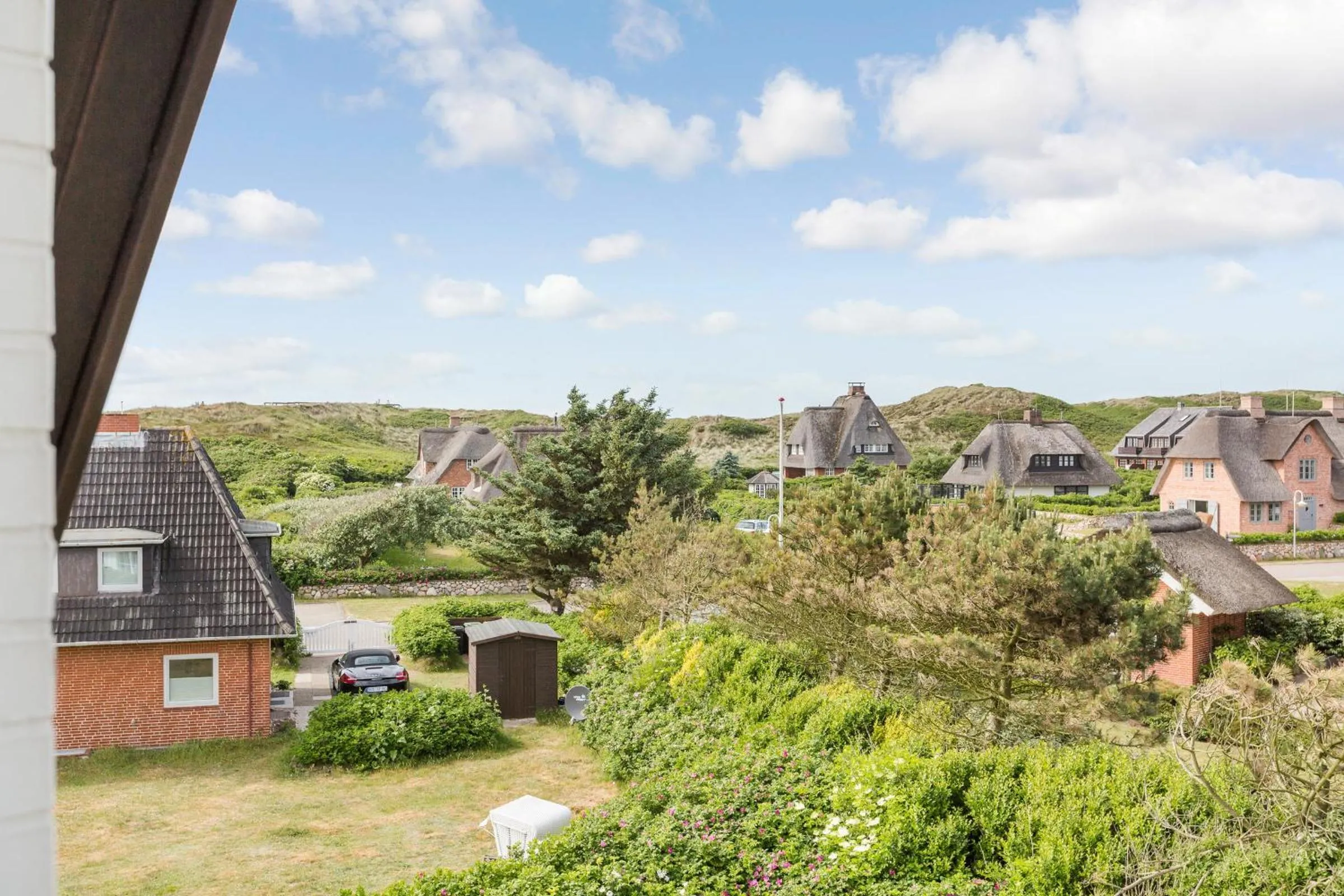Garden view in Haus am Meer Strandmuschel