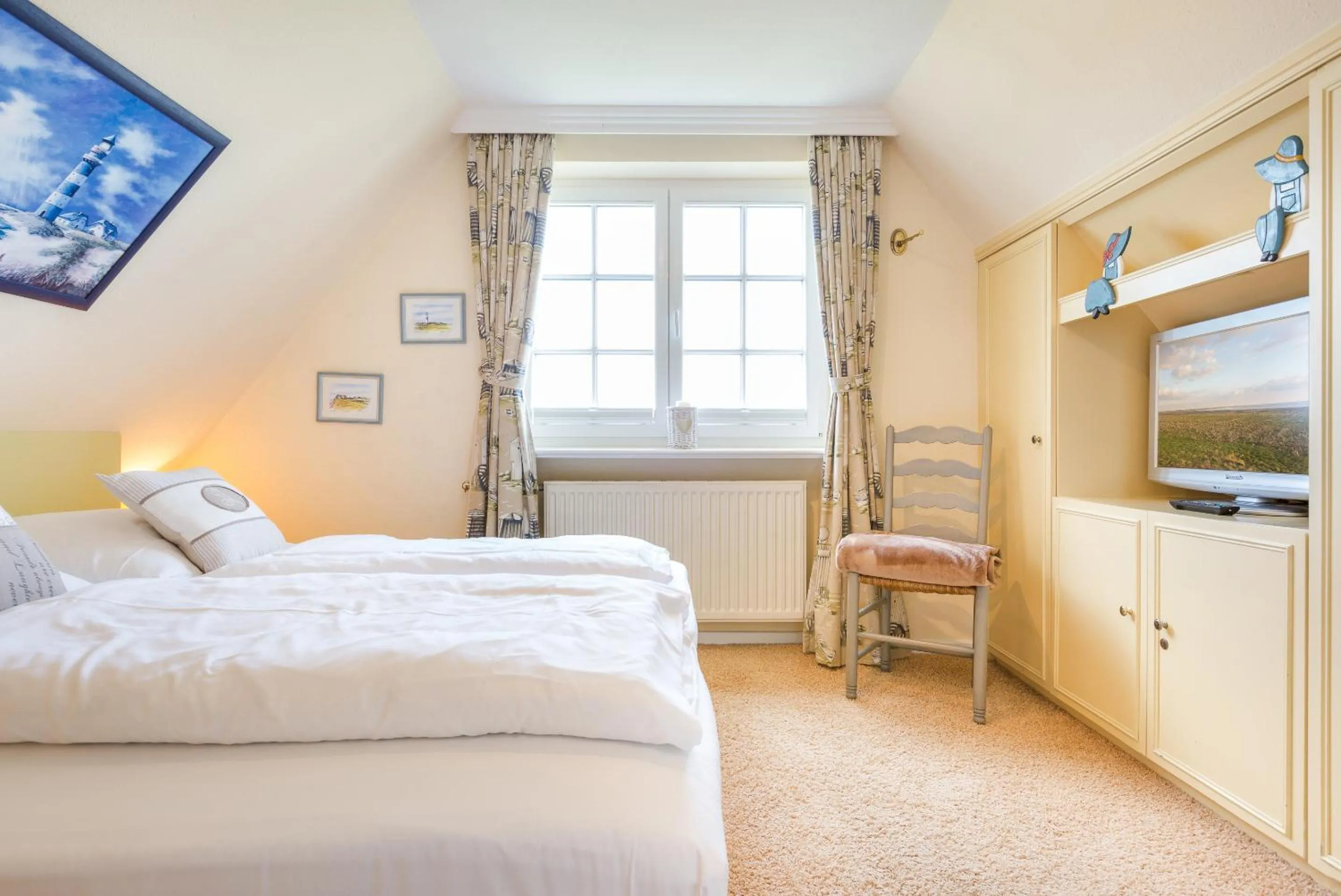 Bedroom, Bed in Haus am Meer Strandmuschel