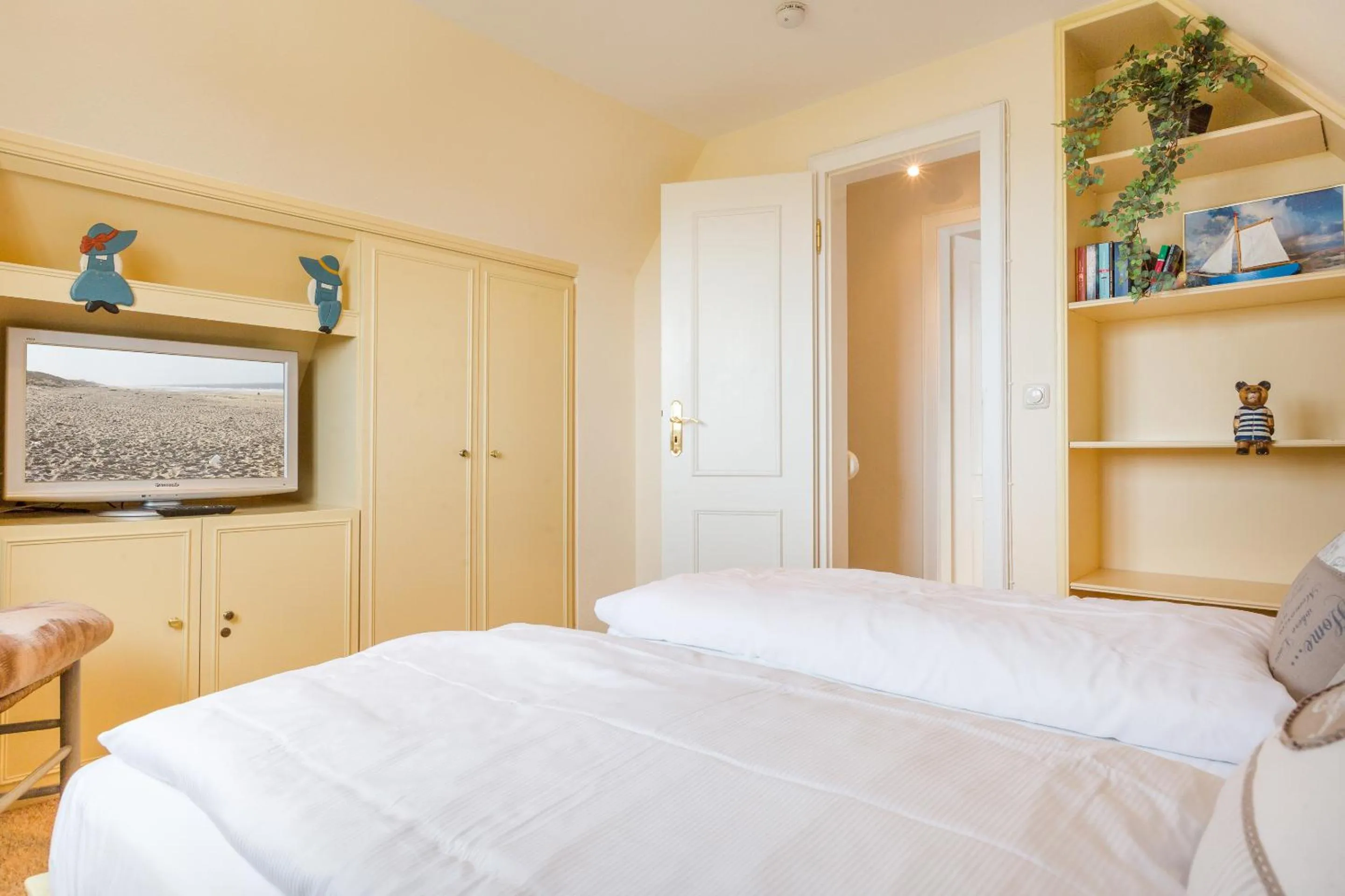 Bedroom, Bed in Haus am Meer Strandmuschel