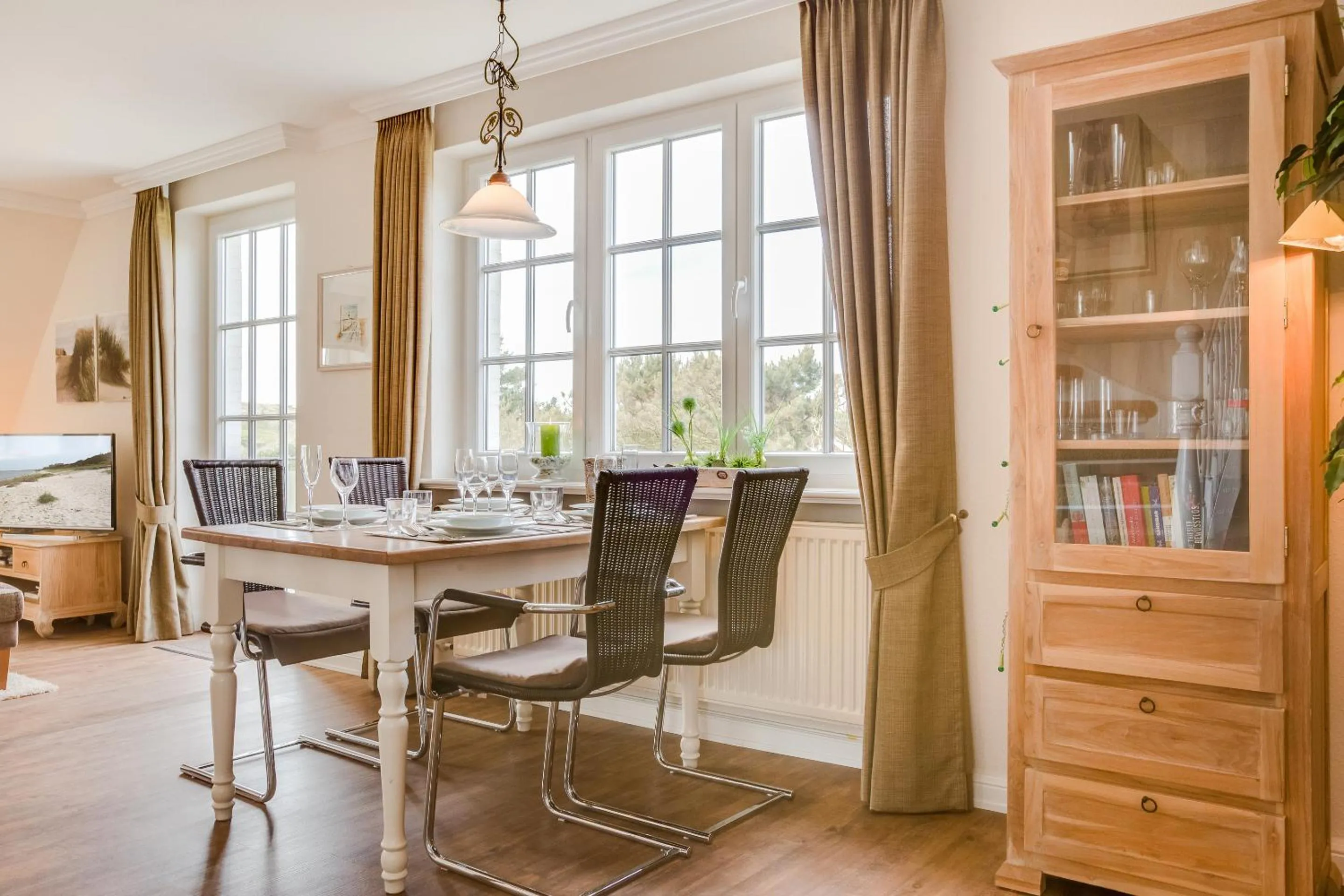 Living room in Haus am Meer Strandmuschel