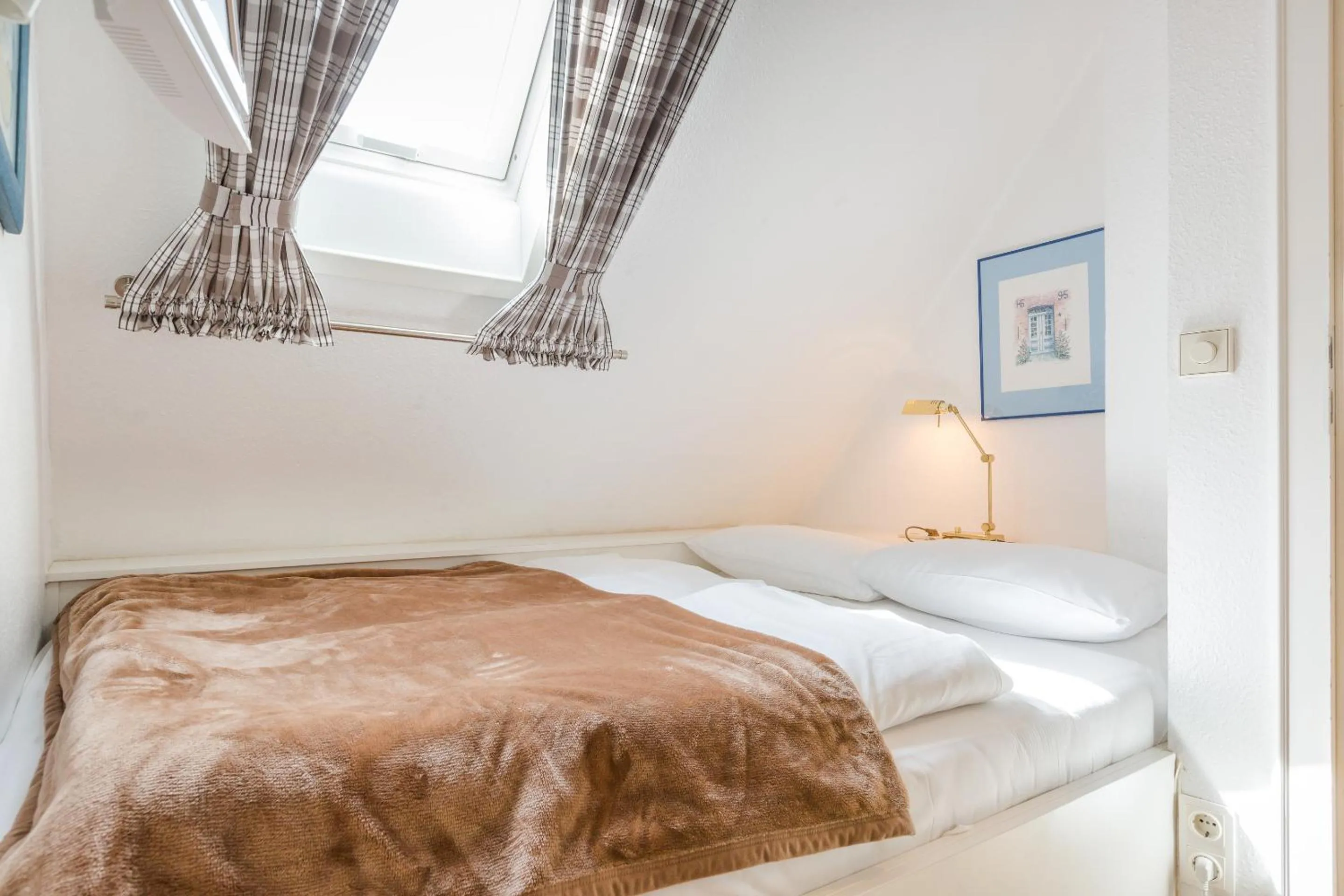 Bedroom, Bed in Haus am Meer Strandmuschel
