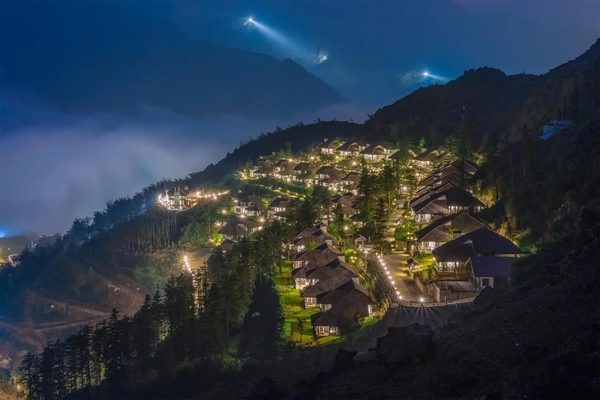 Bird's eye view in Ville De Mont Mountain Resort Bird's eye view in Ville De Mont Mountain Resort