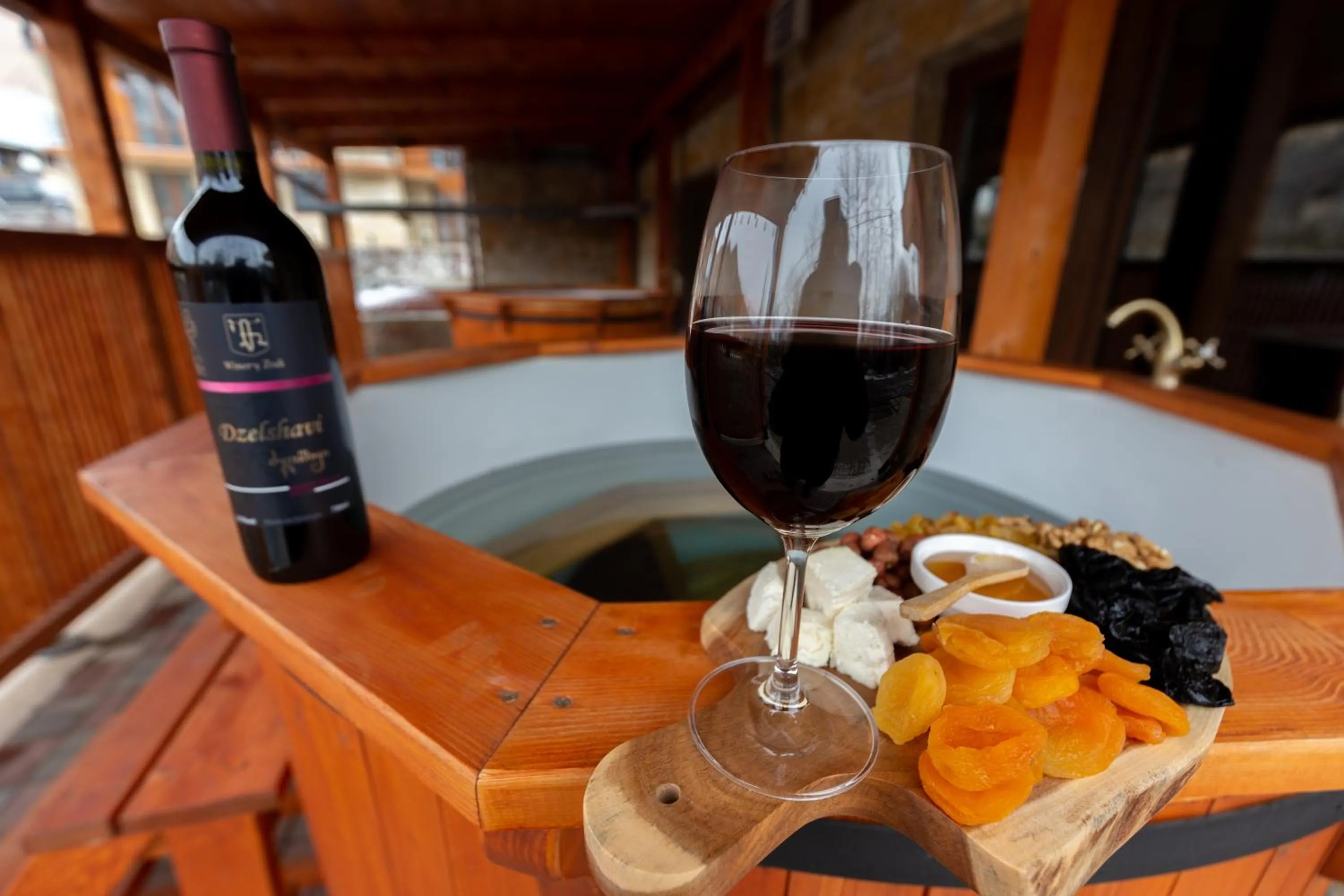 Hot Tub in Pine Chalets by KA Group