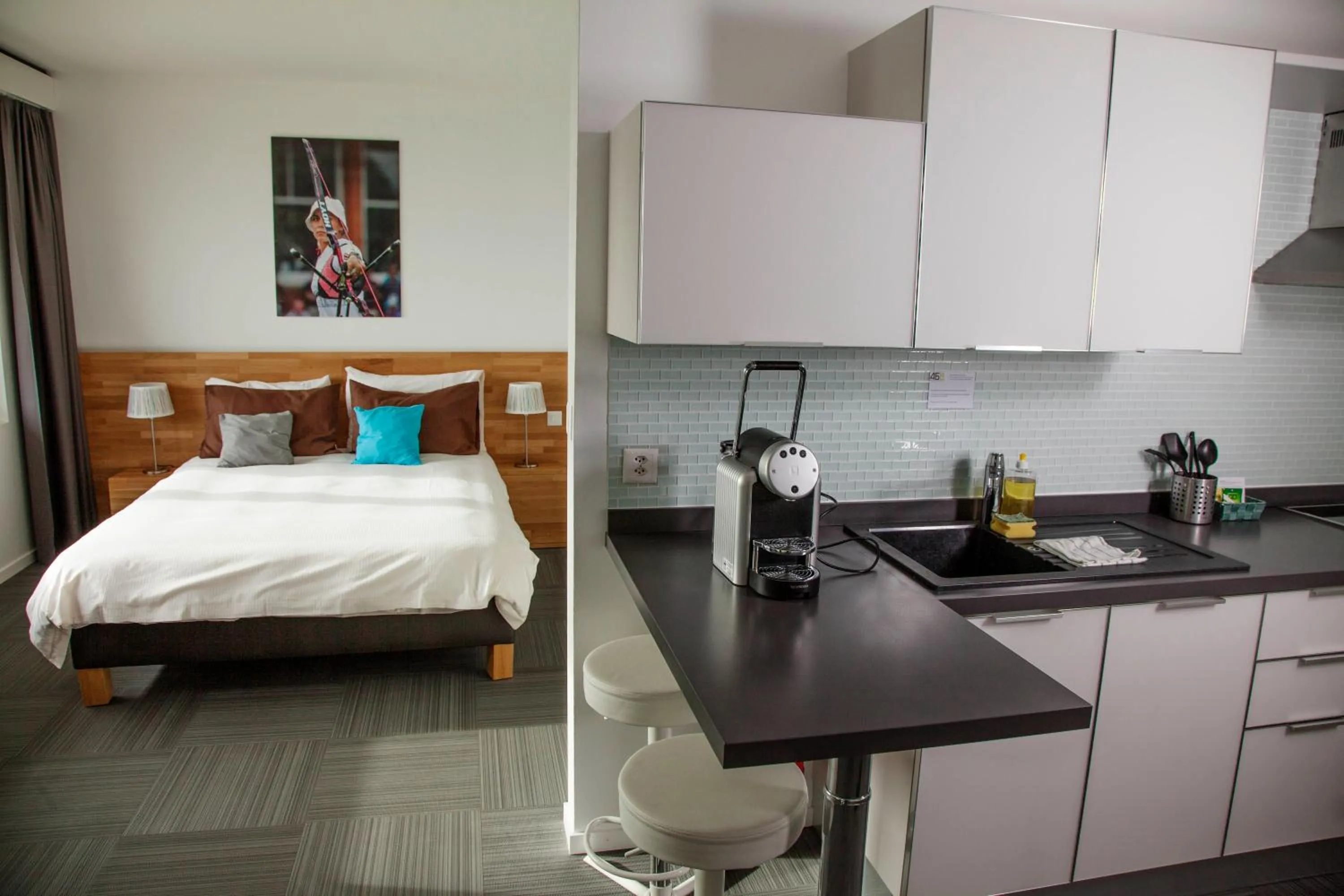 Bedroom, Bed in Apart'Hotel 46a