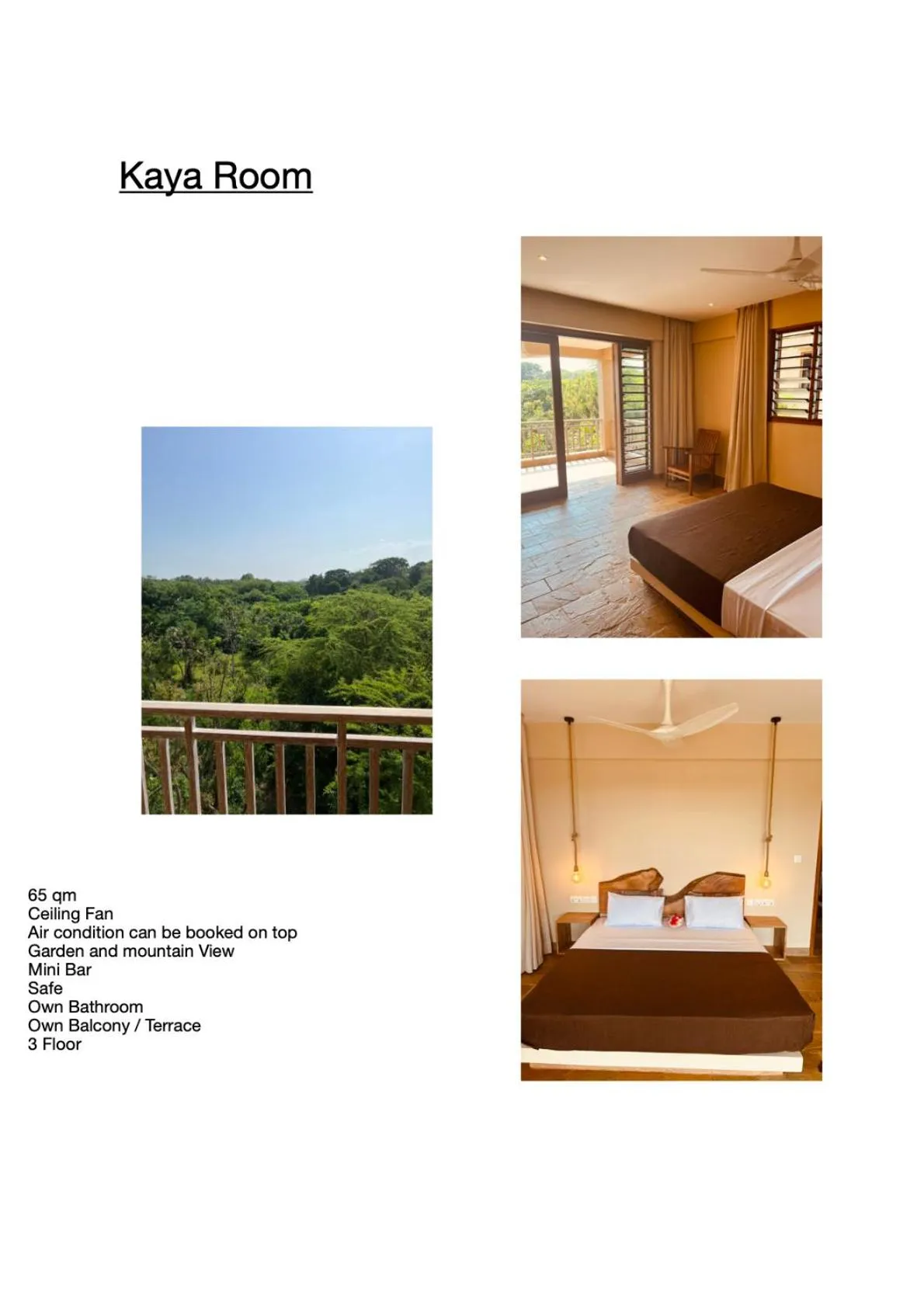 Bedroom in Tombo House