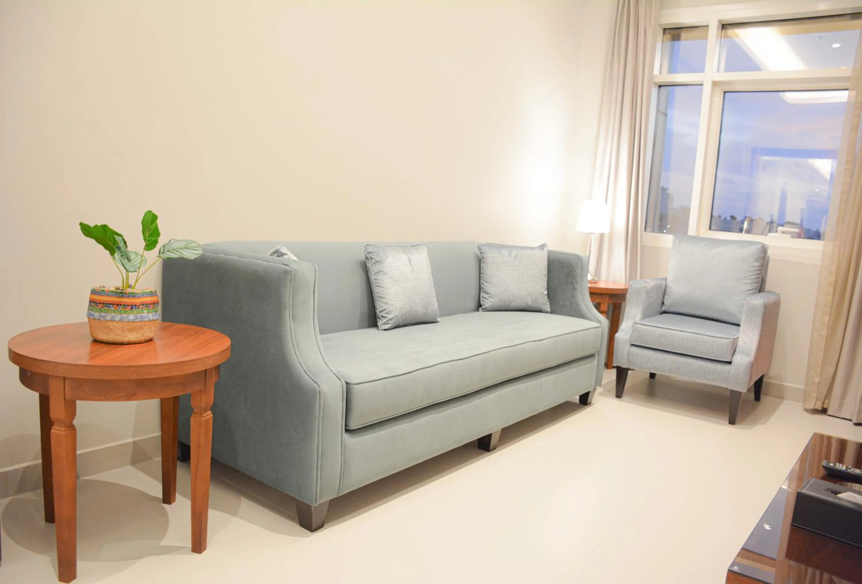 Seating area in Park Town Hotel