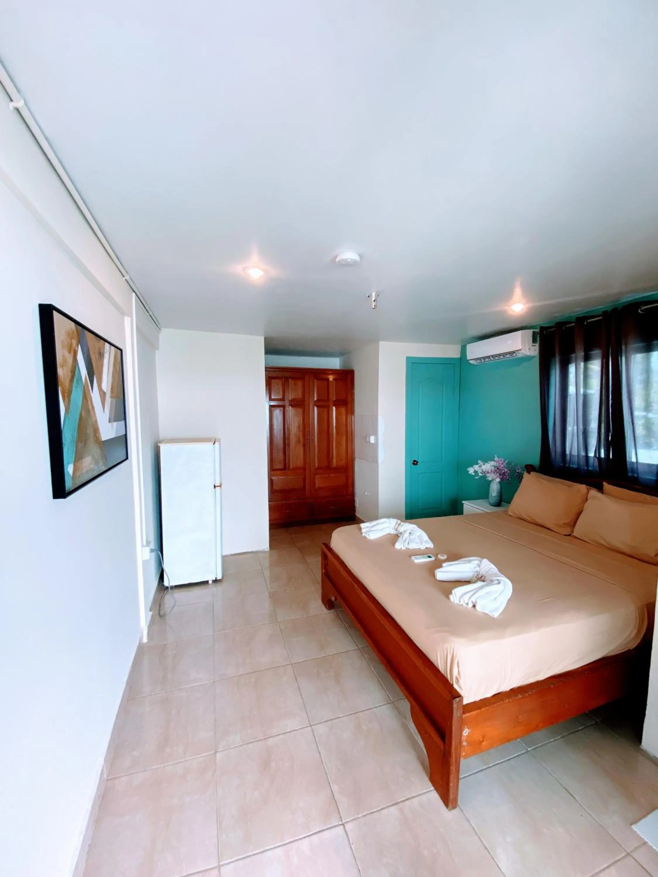 Bed in Aqua Lounge