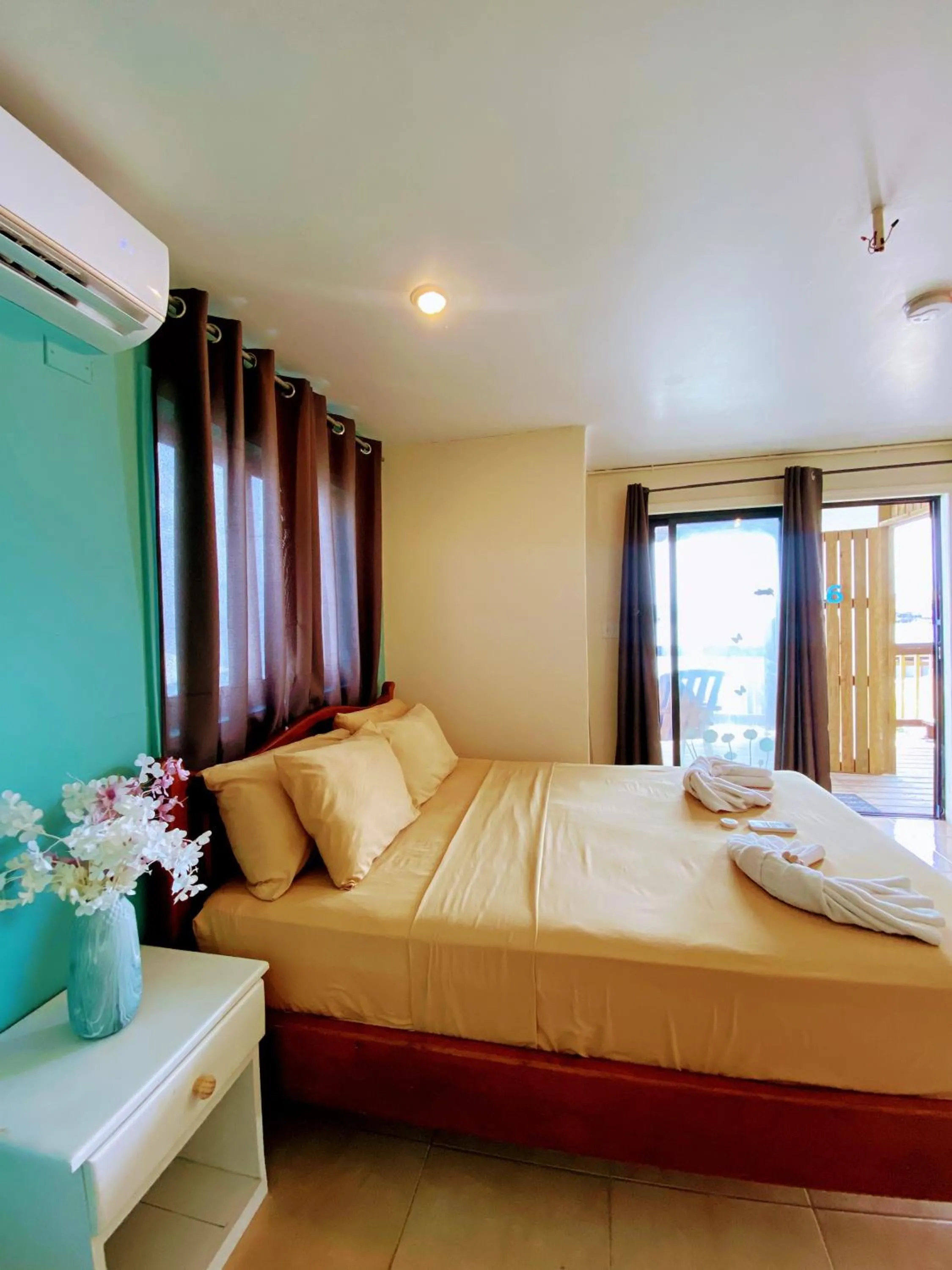 Bed in Aqua Lounge