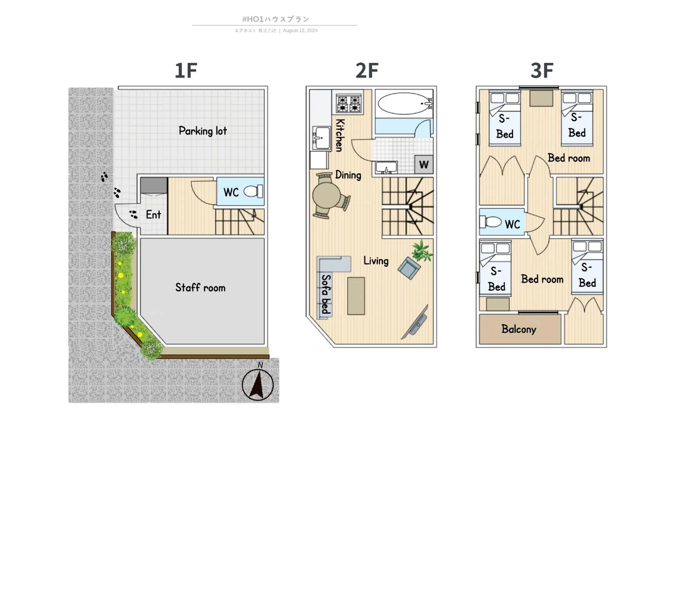 Floor plan in Hotaku HOTEL Akihabara