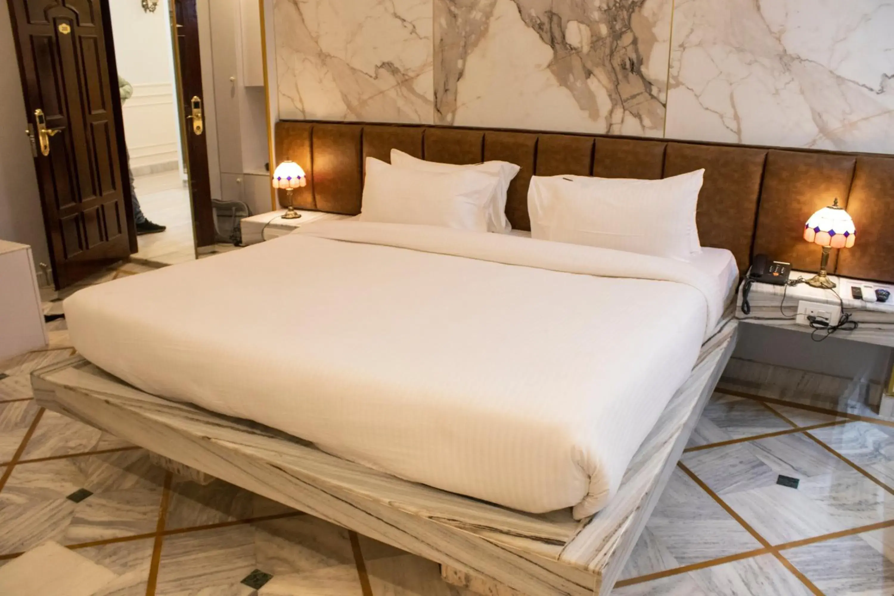 Bed in HOTEL RIO BENARAS Bed in HOTEL RIO BENARAS