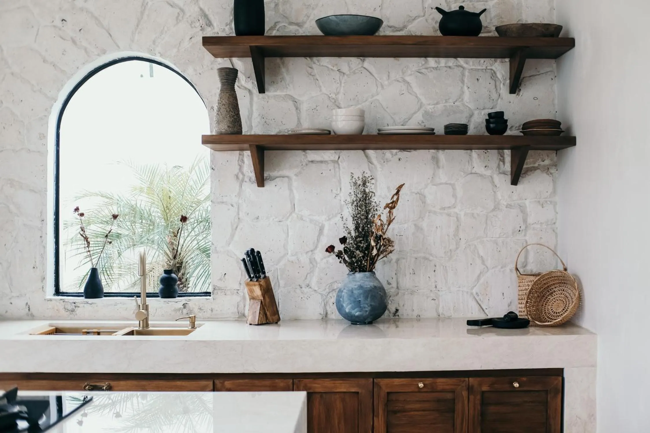 Kitchen or kitchenette in Villa A Canggu