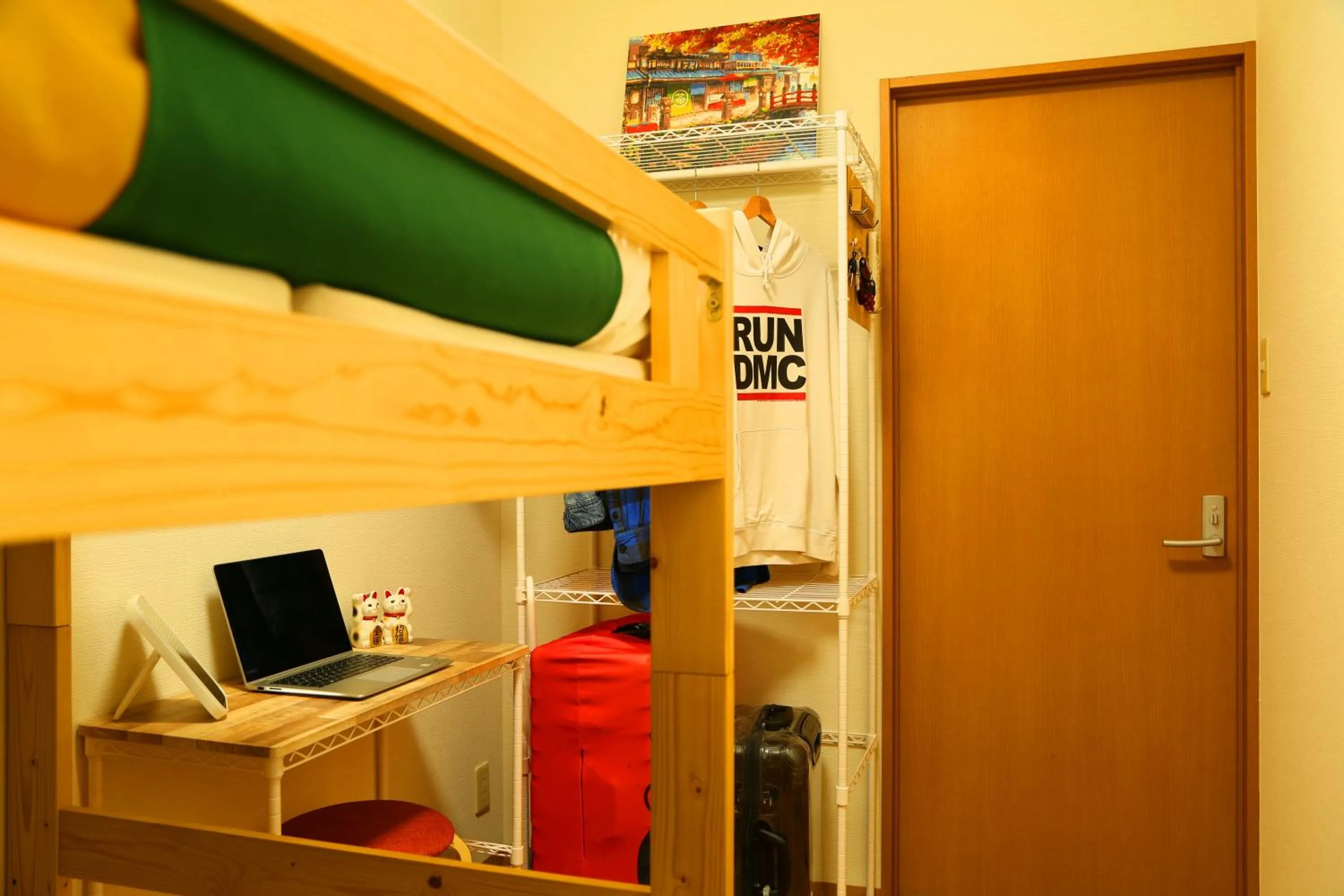 Bed in E JOY INN-West Shinjuku Branch