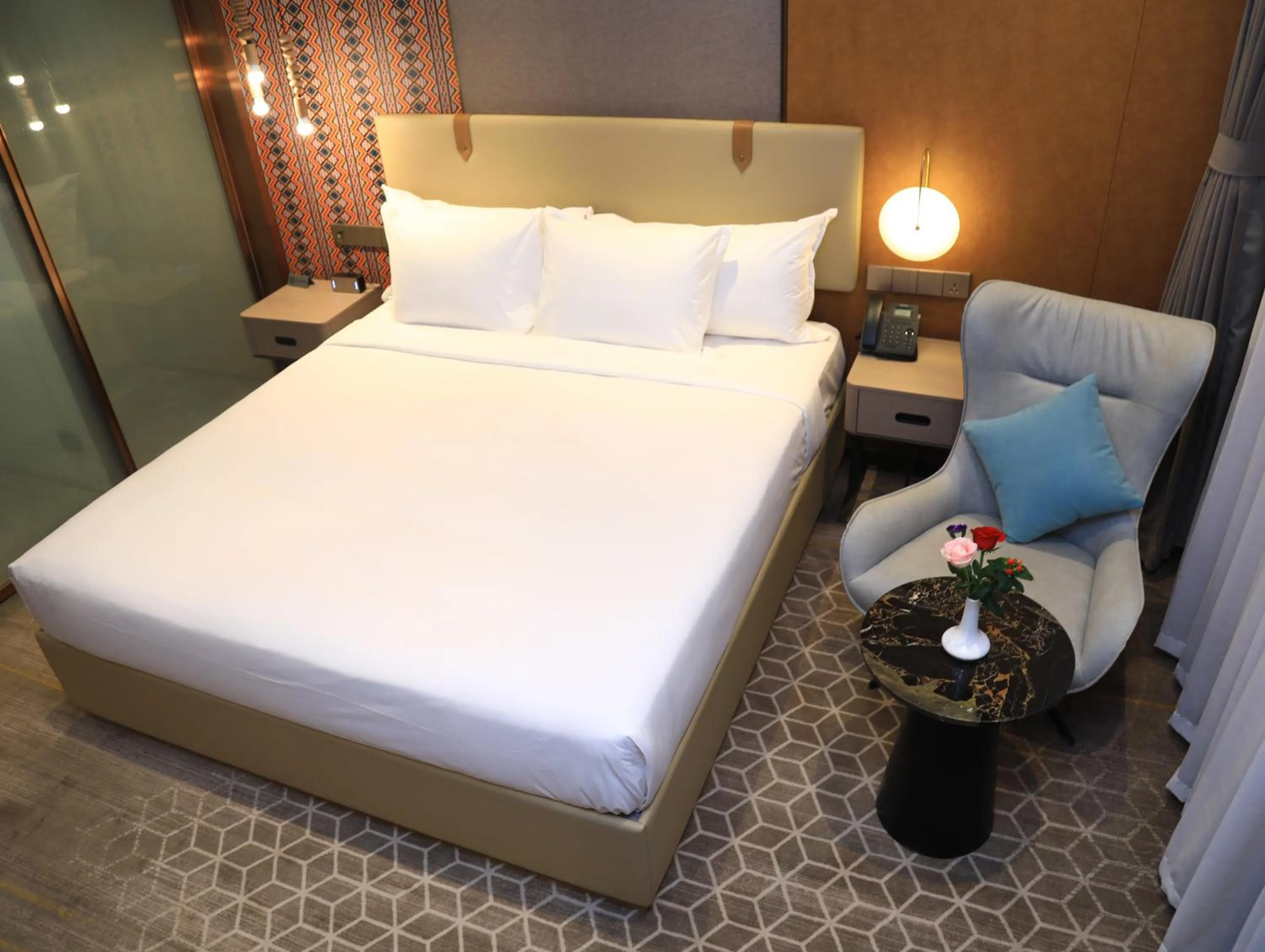 Bed in Skylight In-Terminal Hotel