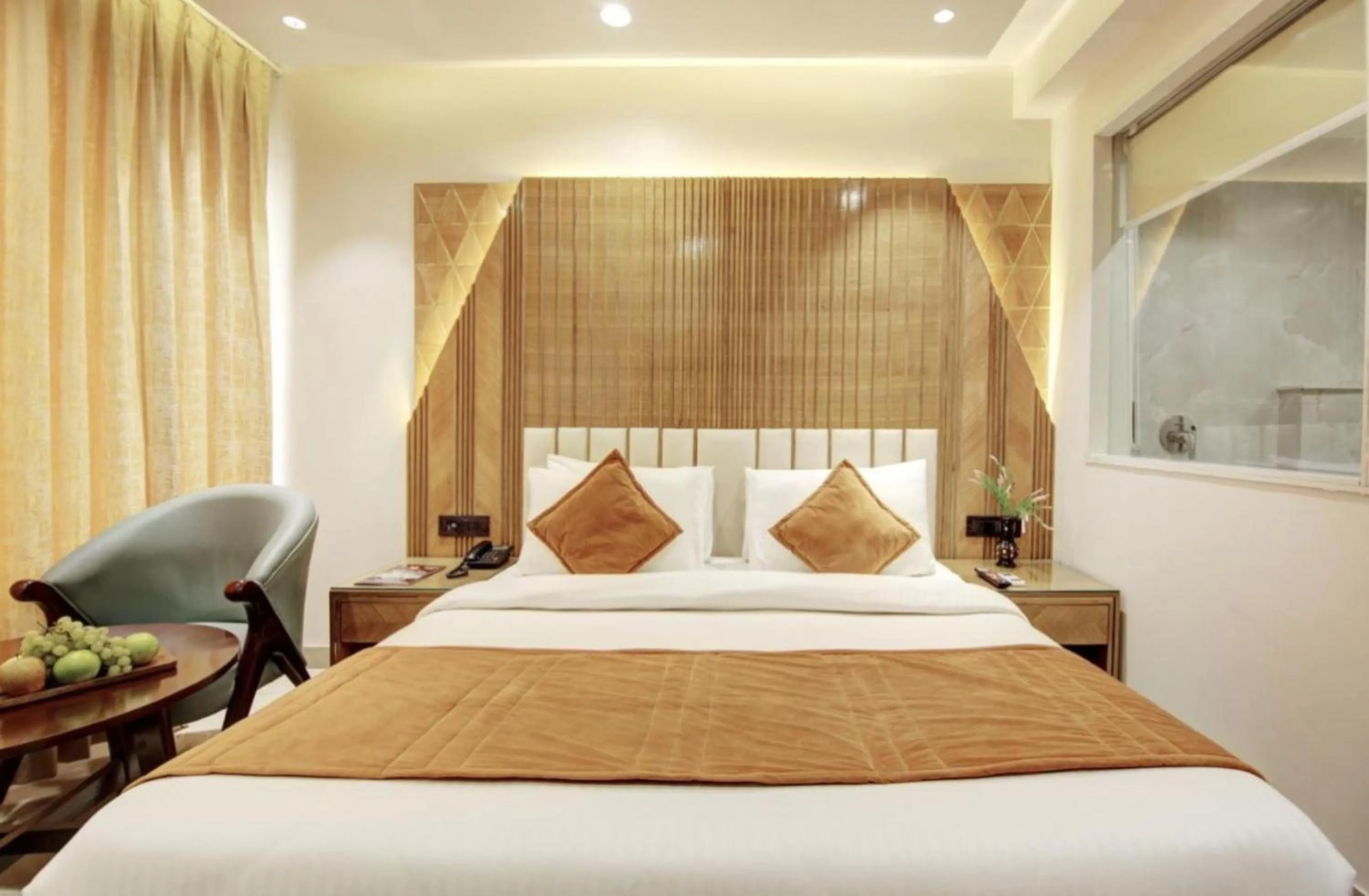 Bed in Hotel Platinum -Delhi Airport