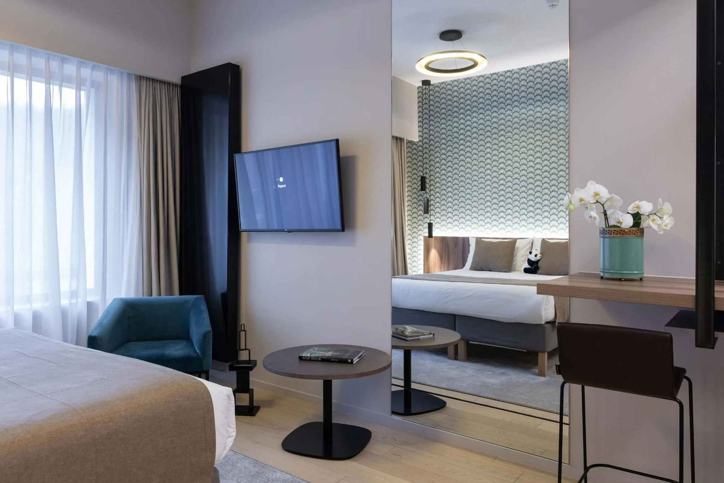 TV and multimedia, Bed in The Central Kirchberg - Smart ApartHotel