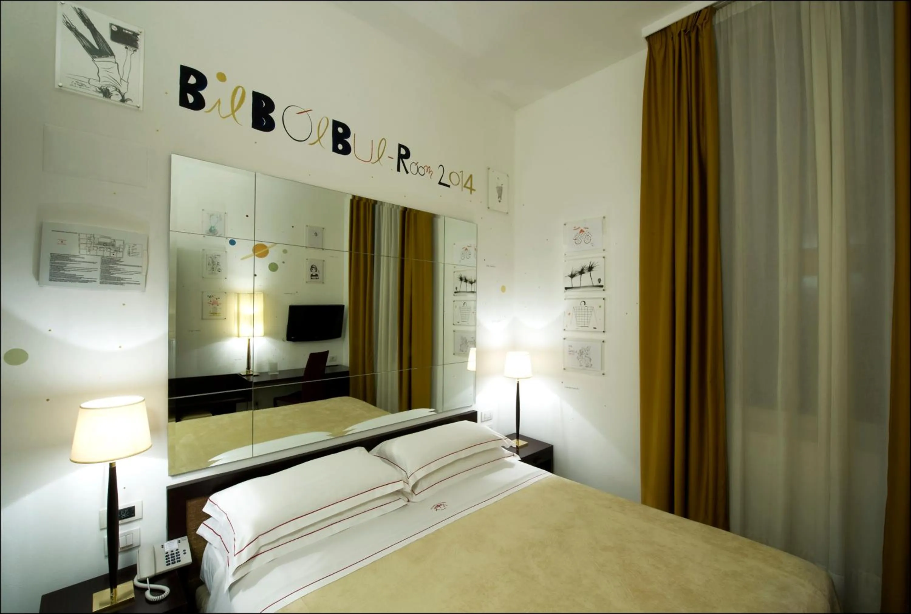 Bedroom, Bed in Phi Hotel Bologna