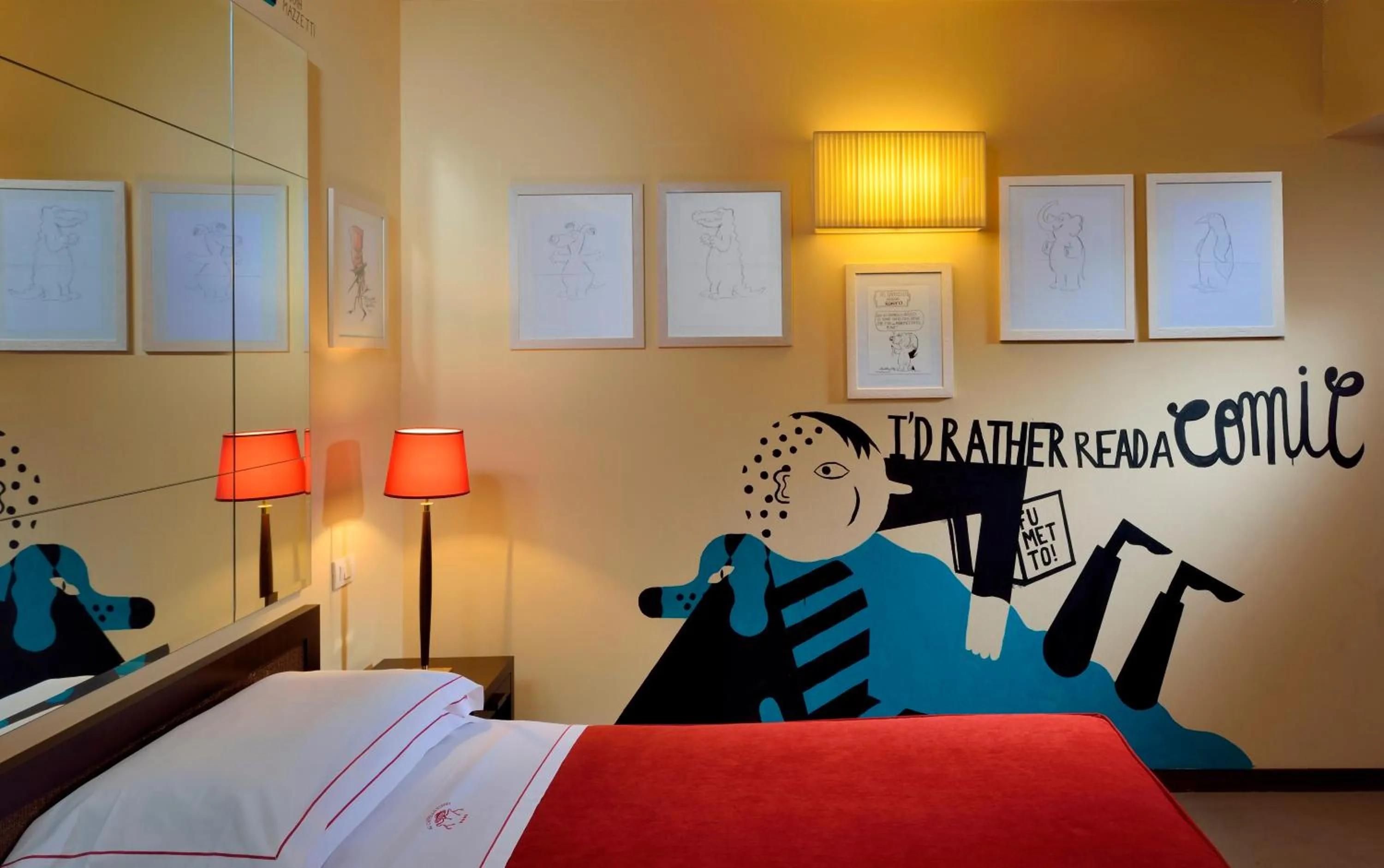 Bedroom, Bed in Phi Hotel Bologna