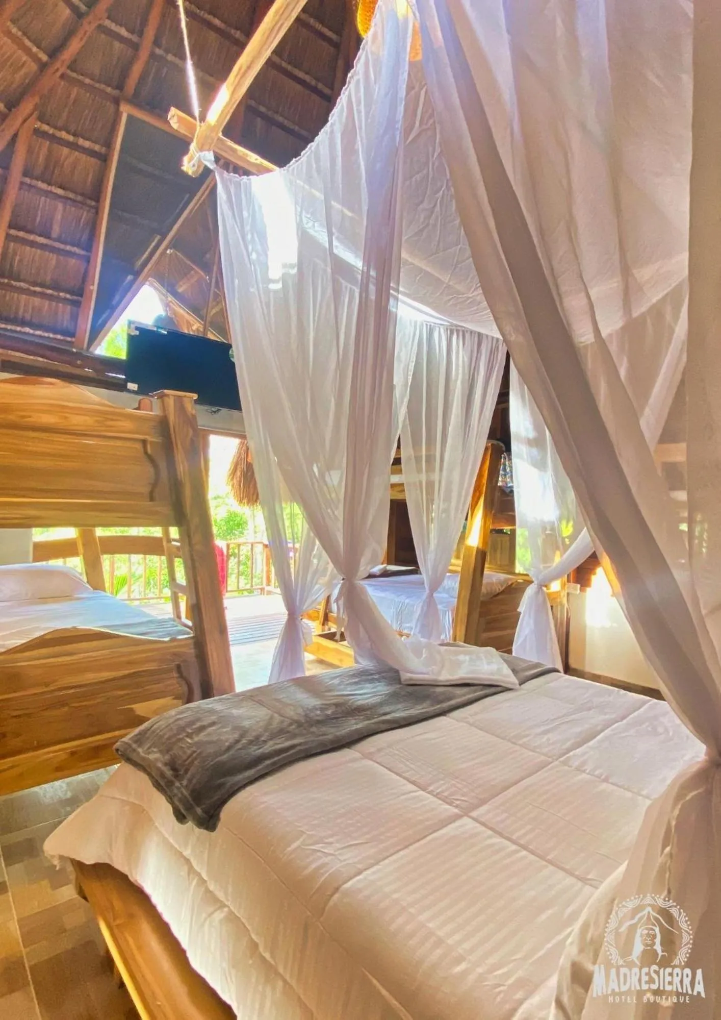 Bed in Hotel MadreSierra Parque Tayrona