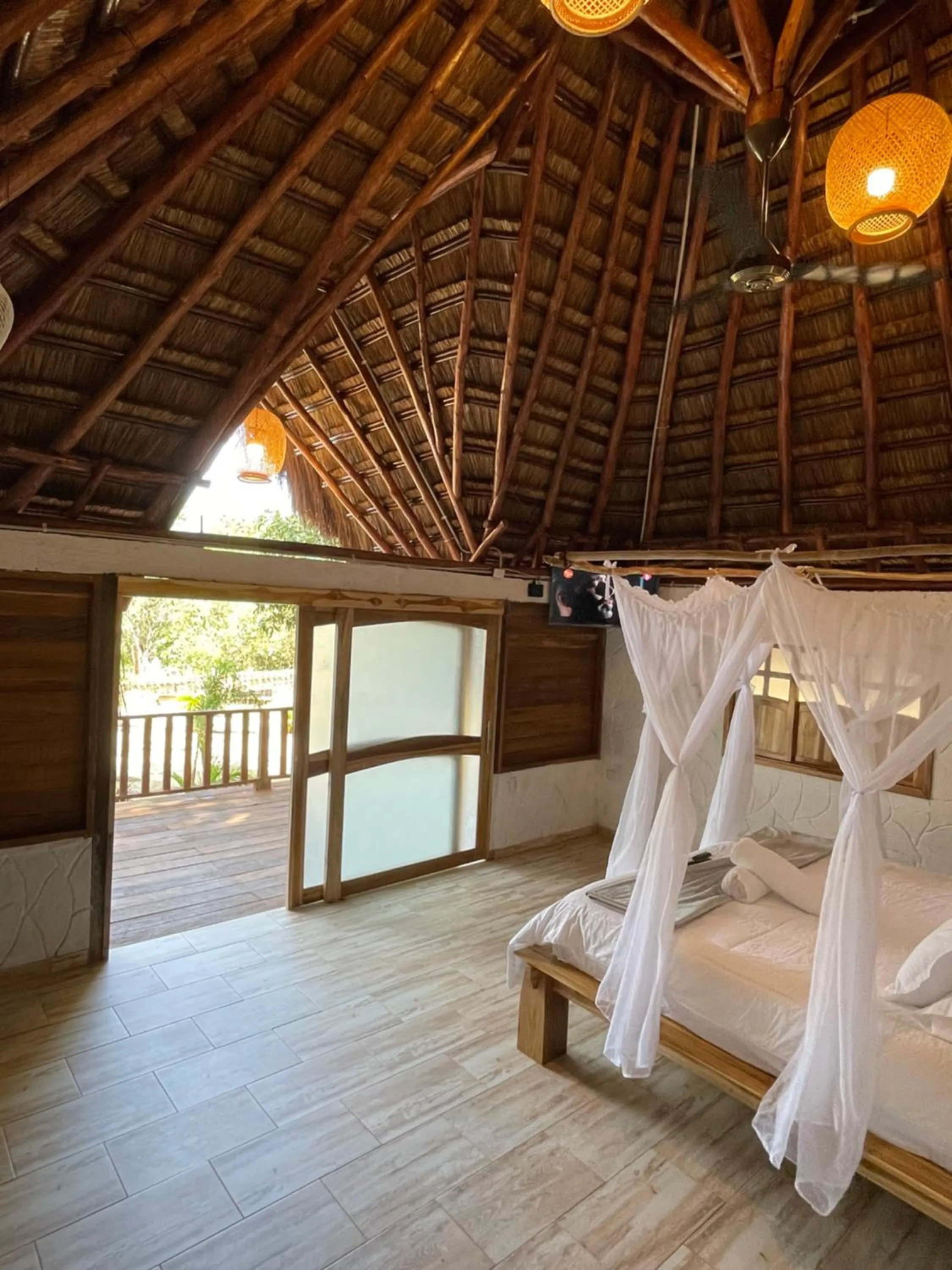 Bed in Hotel MadreSierra Parque Tayrona