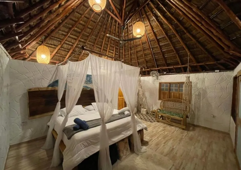 Bed in Hotel MadreSierra Parque Tayrona