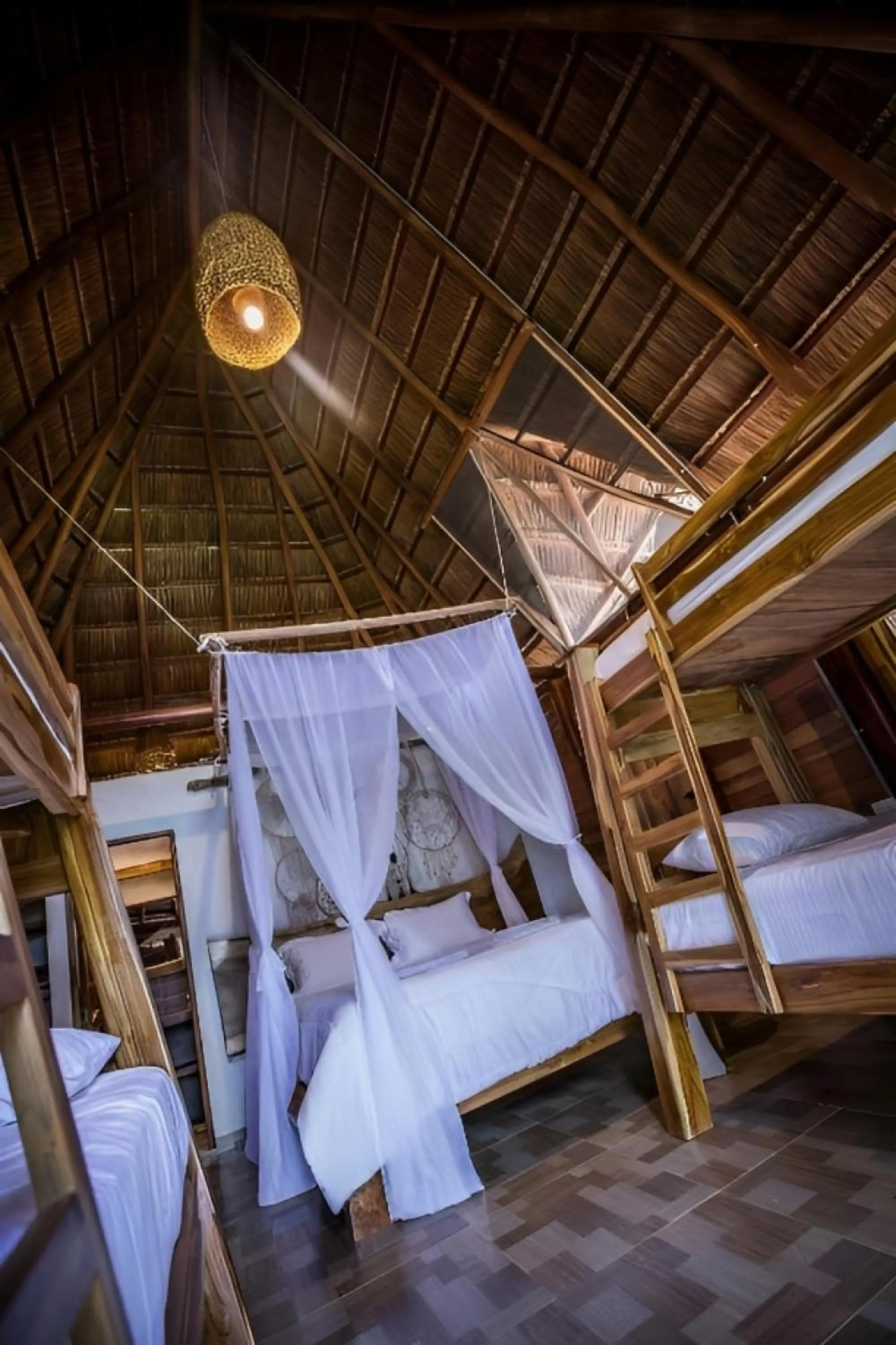 Bed in Hotel MadreSierra Parque Tayrona