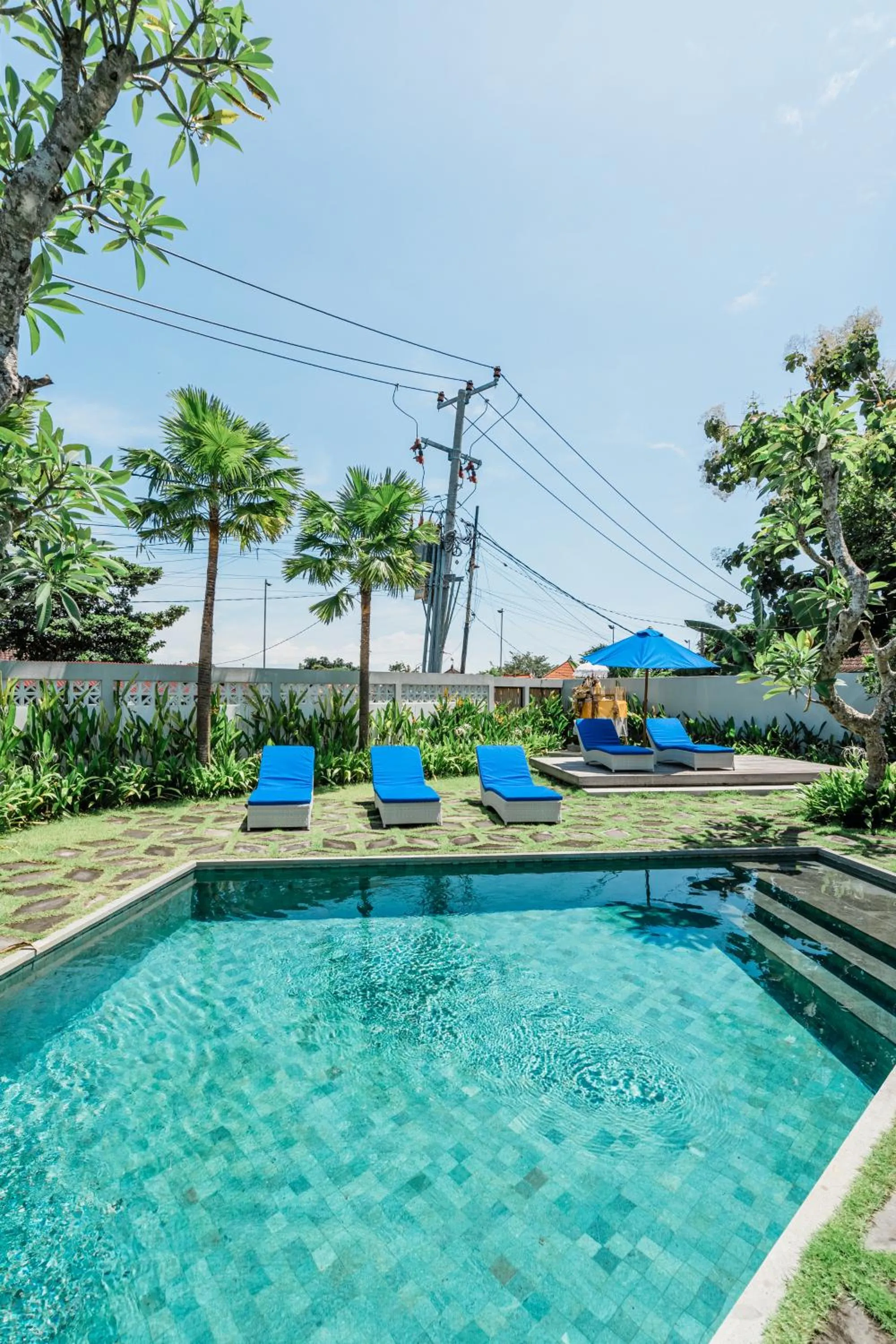 Garden view in The Wave