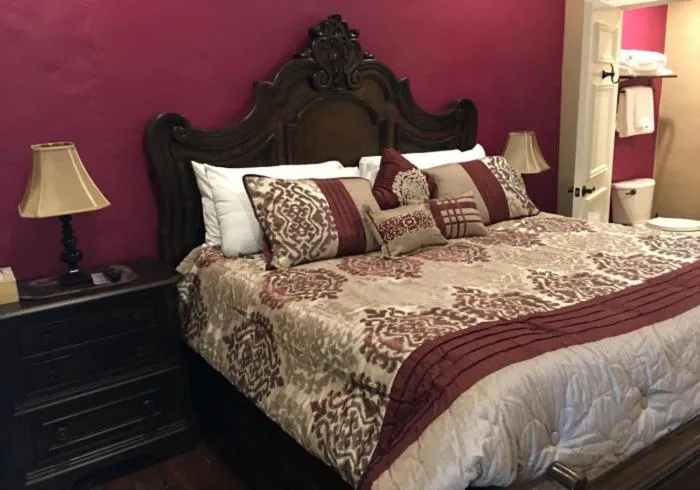 Bed in Historic Kahn Hotel