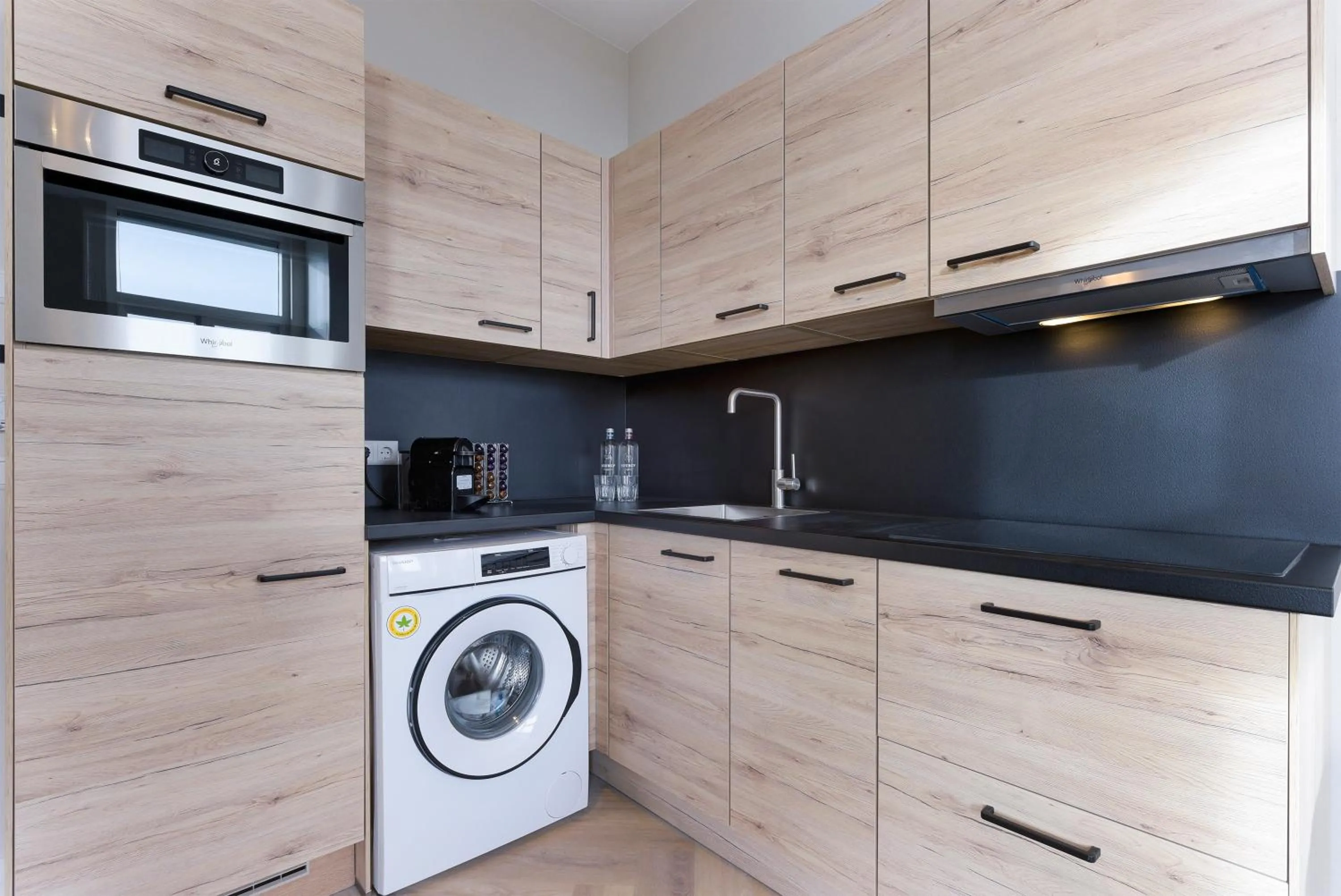 Kitchen or kitchenette in Novallure Short Stay Apartments
