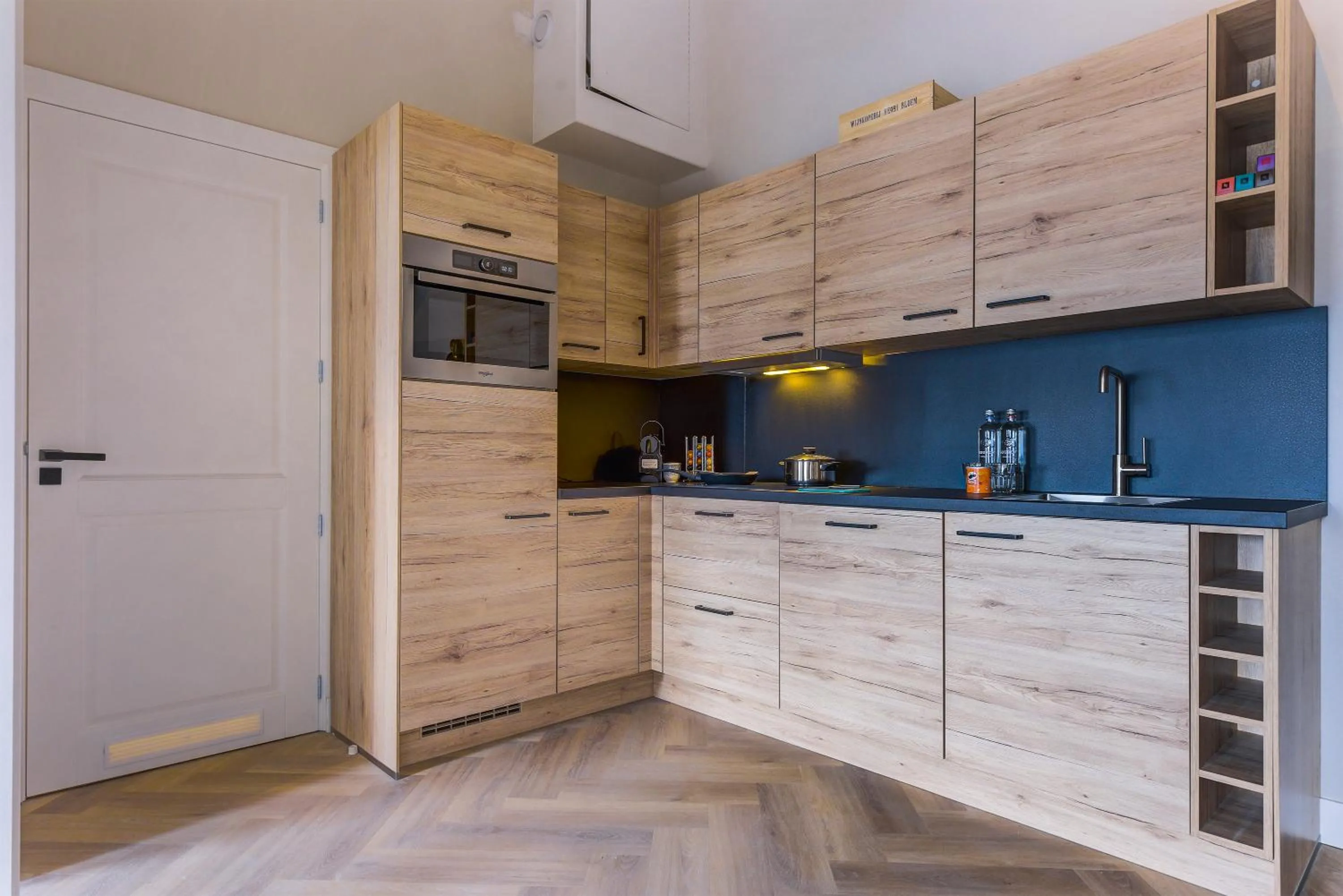 Kitchen or kitchenette in Novallure Short Stay Apartments