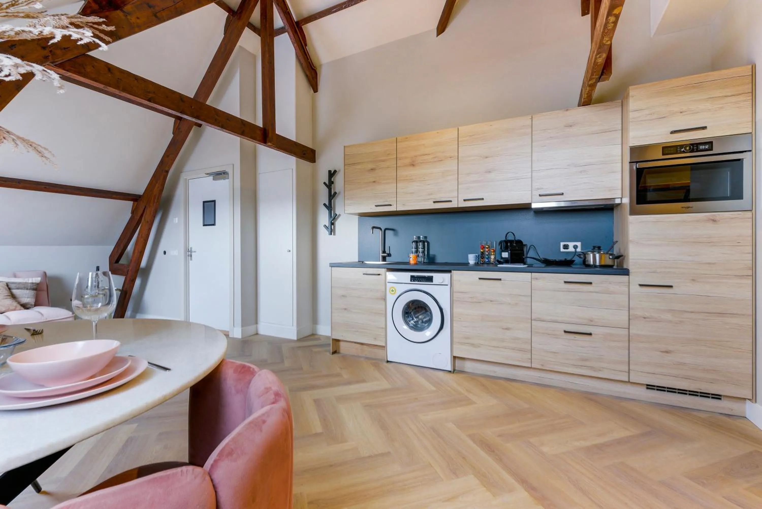 Kitchen or kitchenette in Novallure Short Stay Apartments