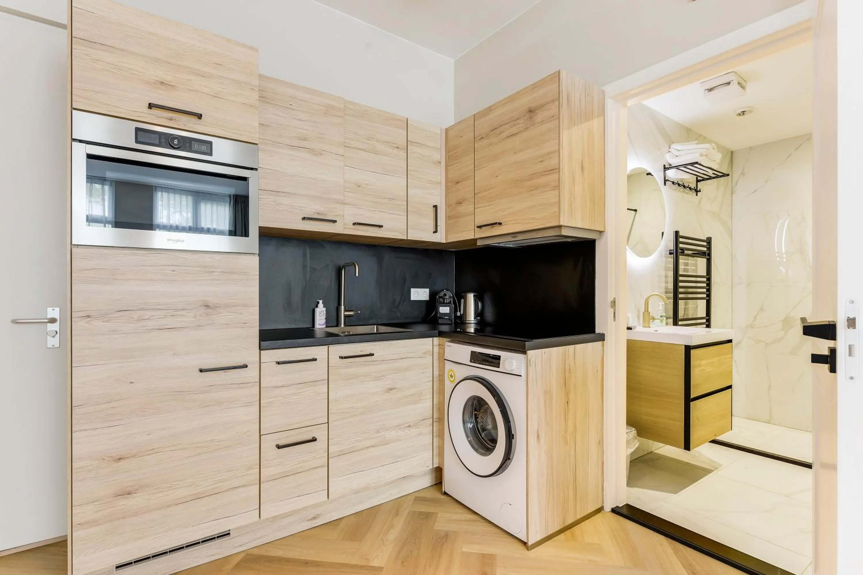 kitchen in Novallure Short Stay Apartments