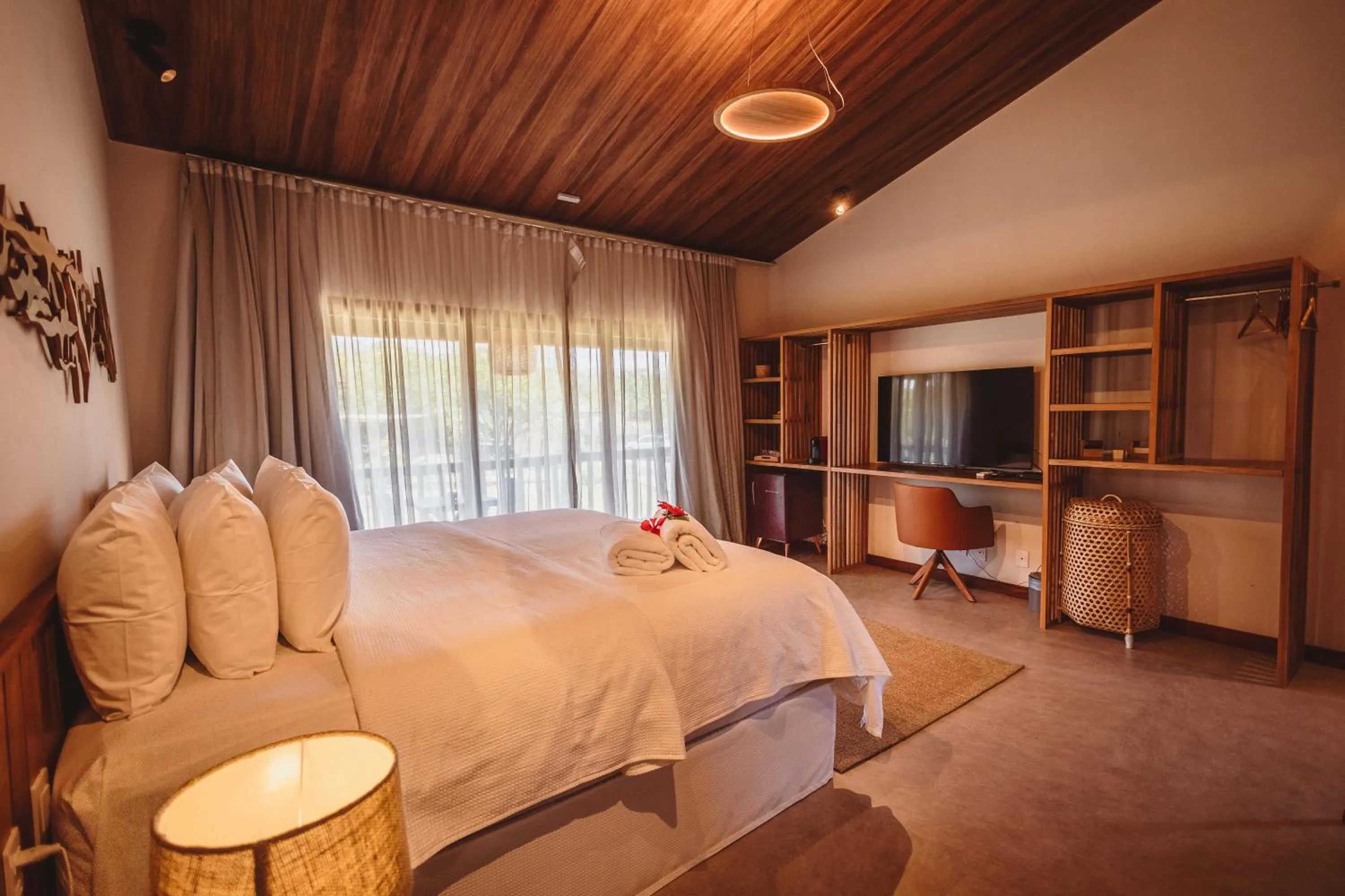 Bed in Pousada Moana