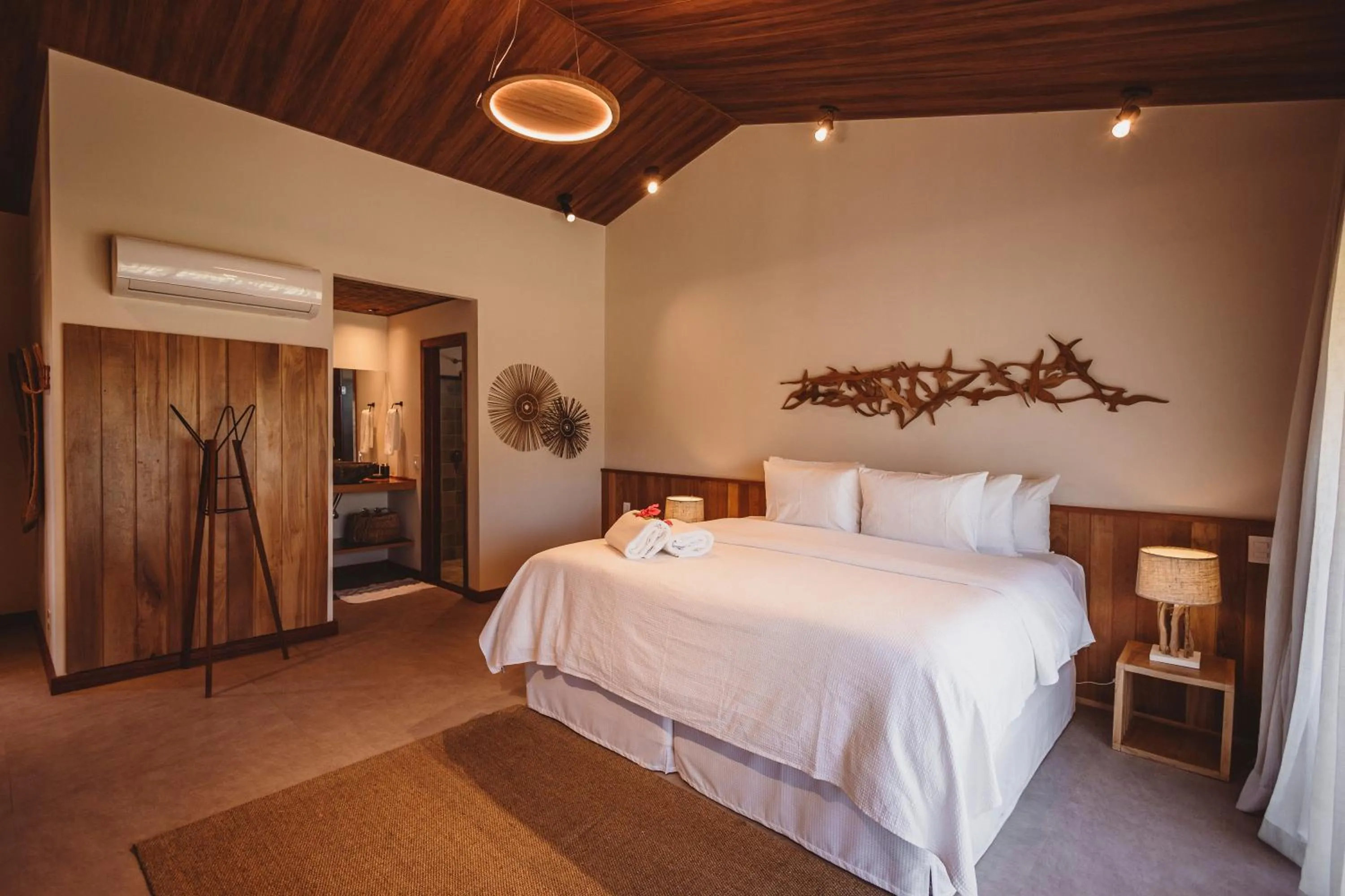 Bed in Pousada Moana