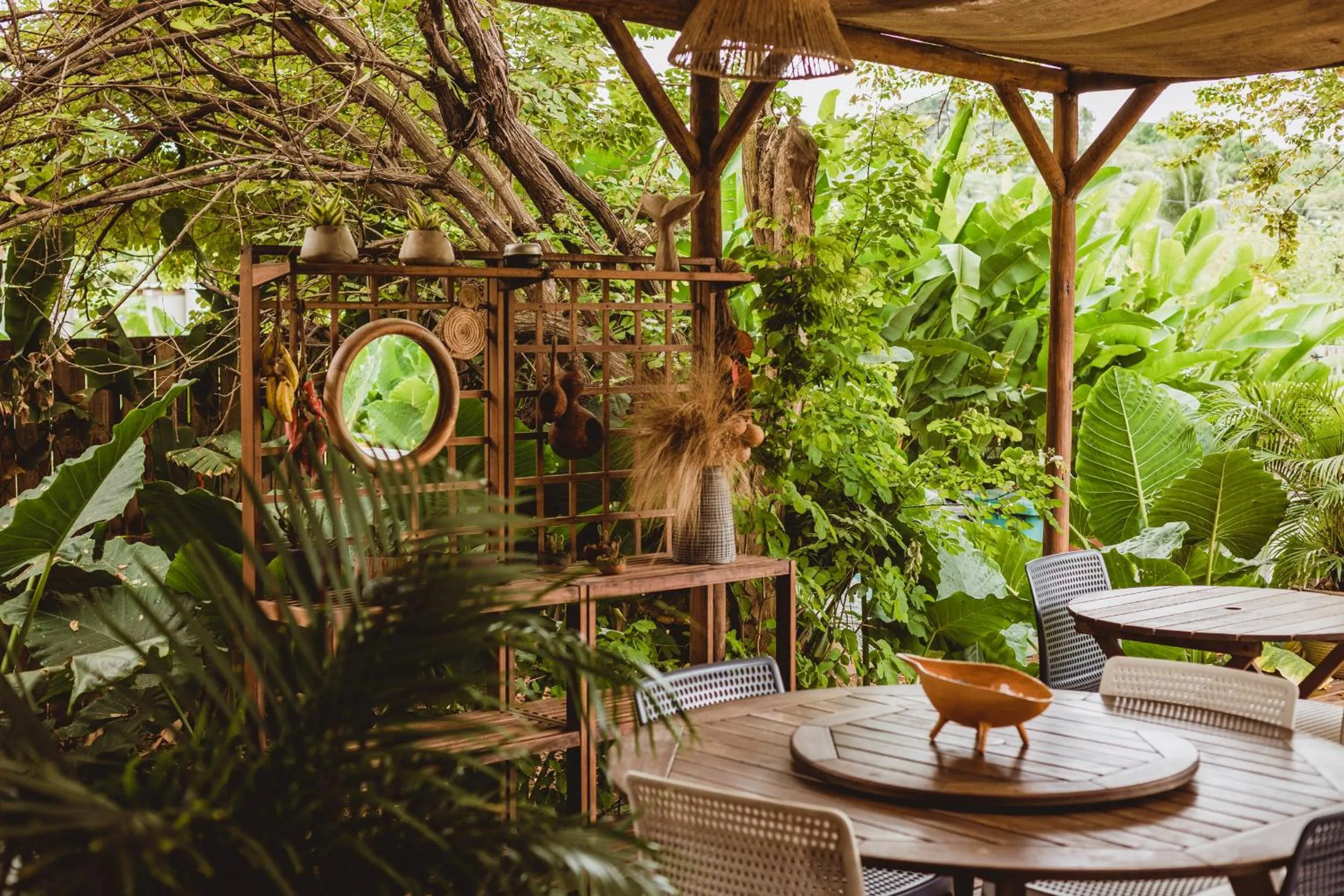 Dining area in Pousada Moana