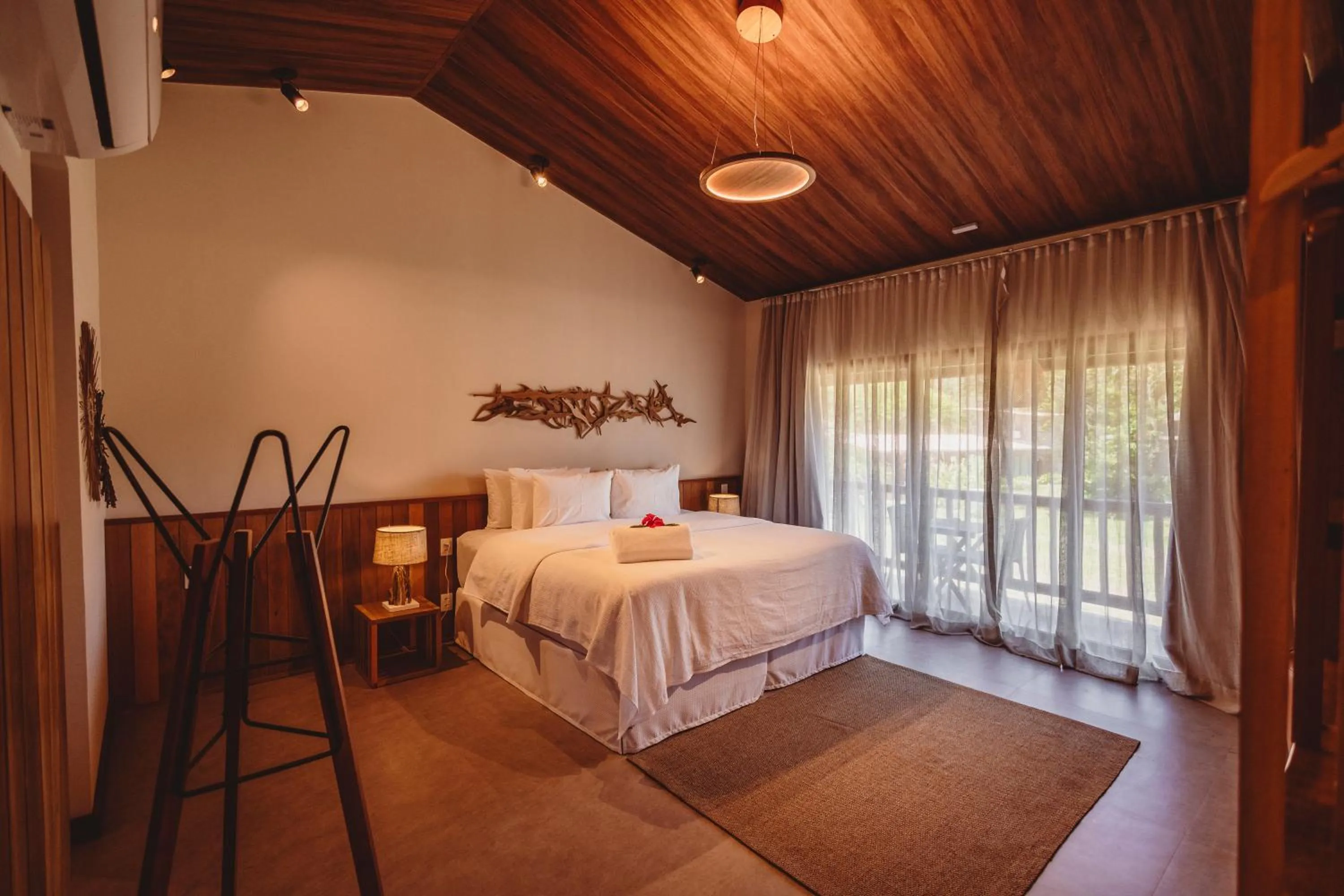 Bed in Pousada Moana