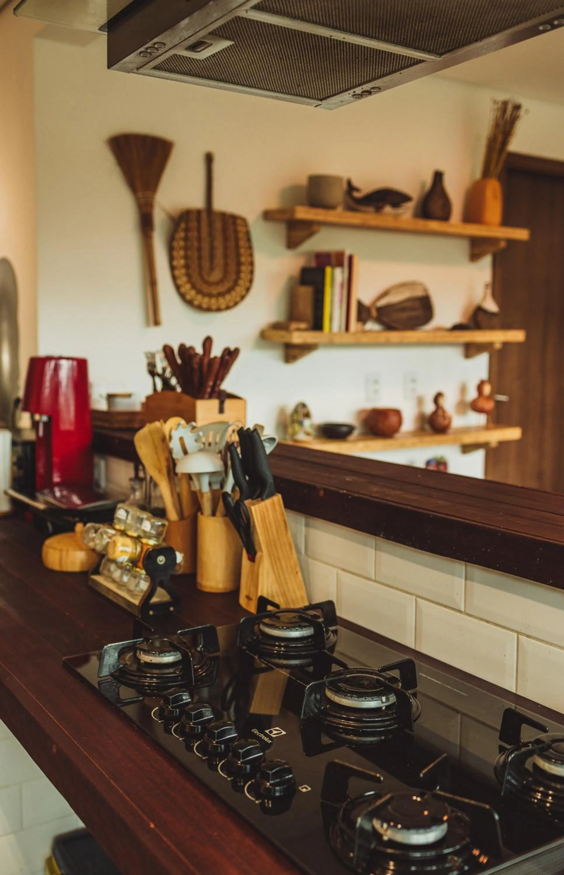 Kitchen or kitchenette in Pousada Moana