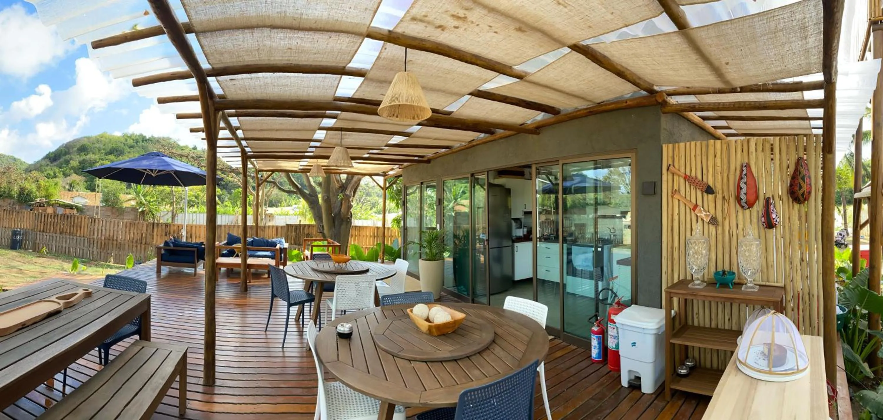 Patio in Pousada Moana