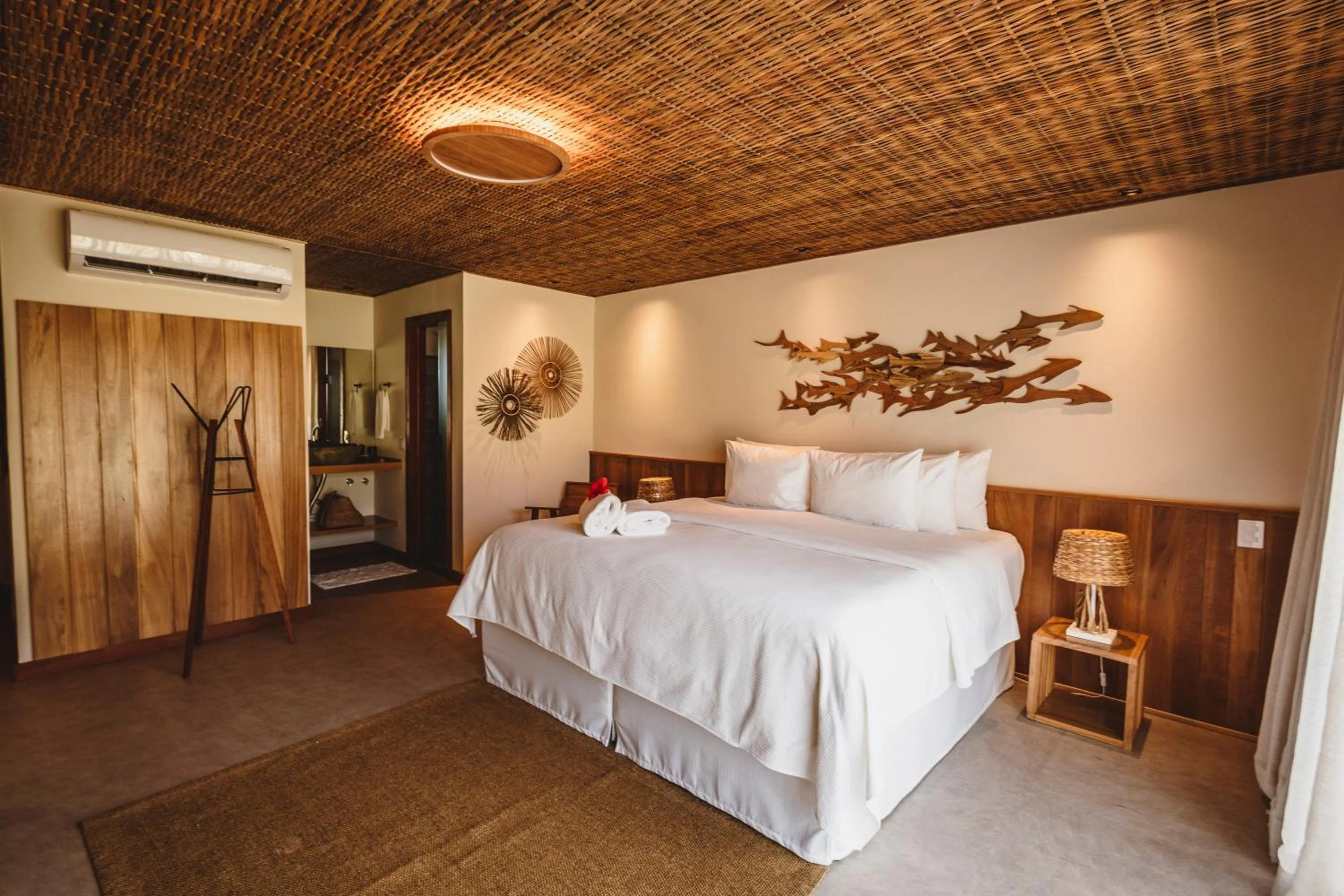 Bed in Pousada Moana