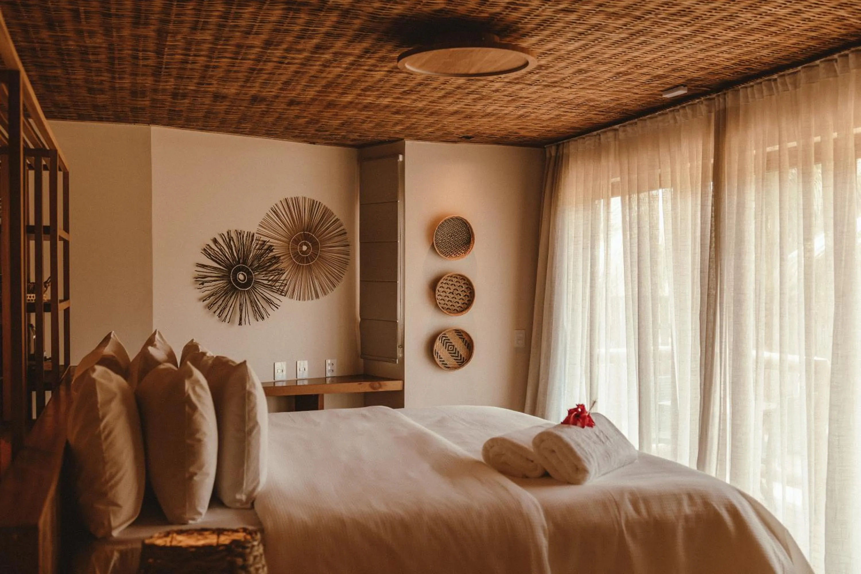 Bed in Pousada Moana