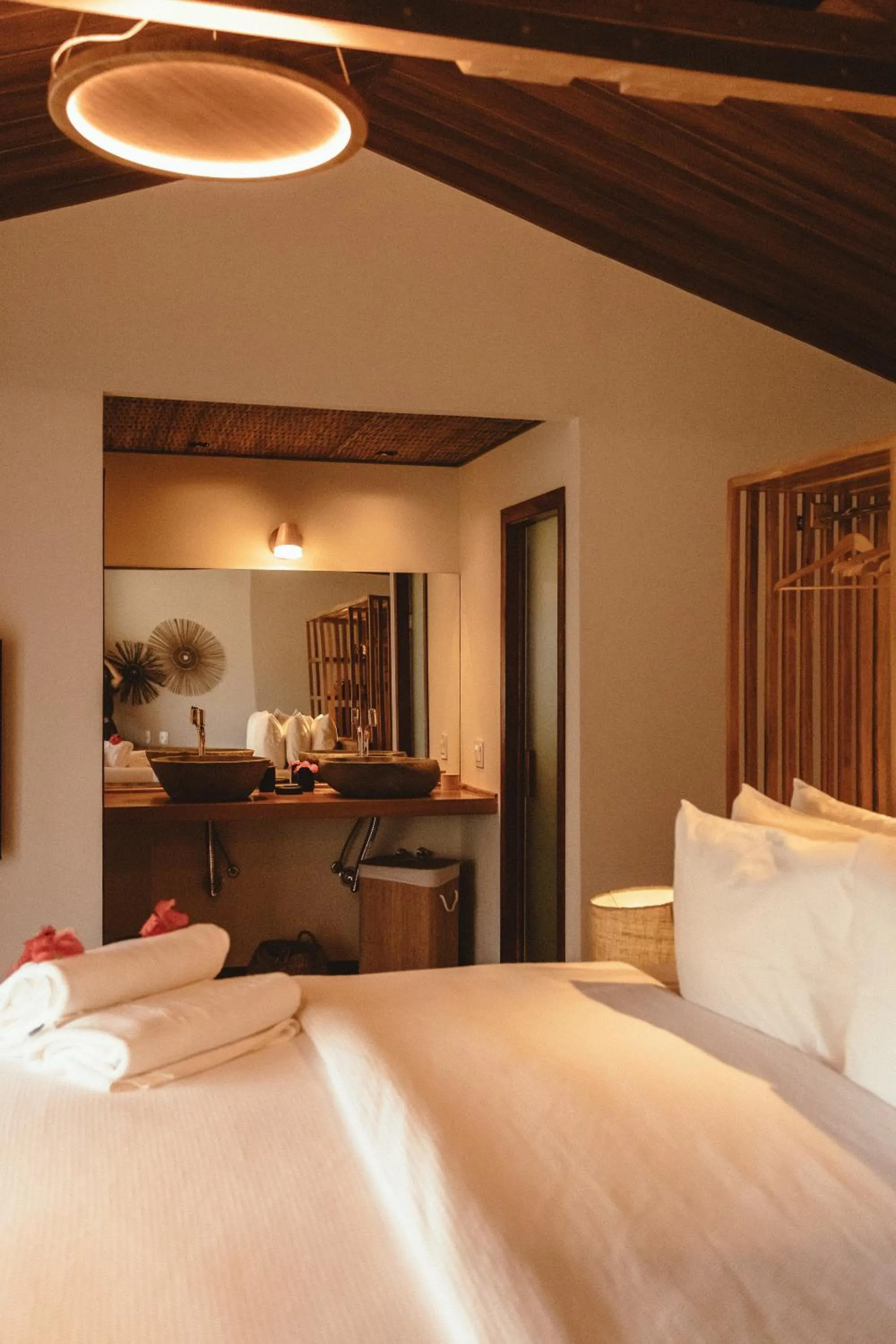 Bed in Pousada Moana