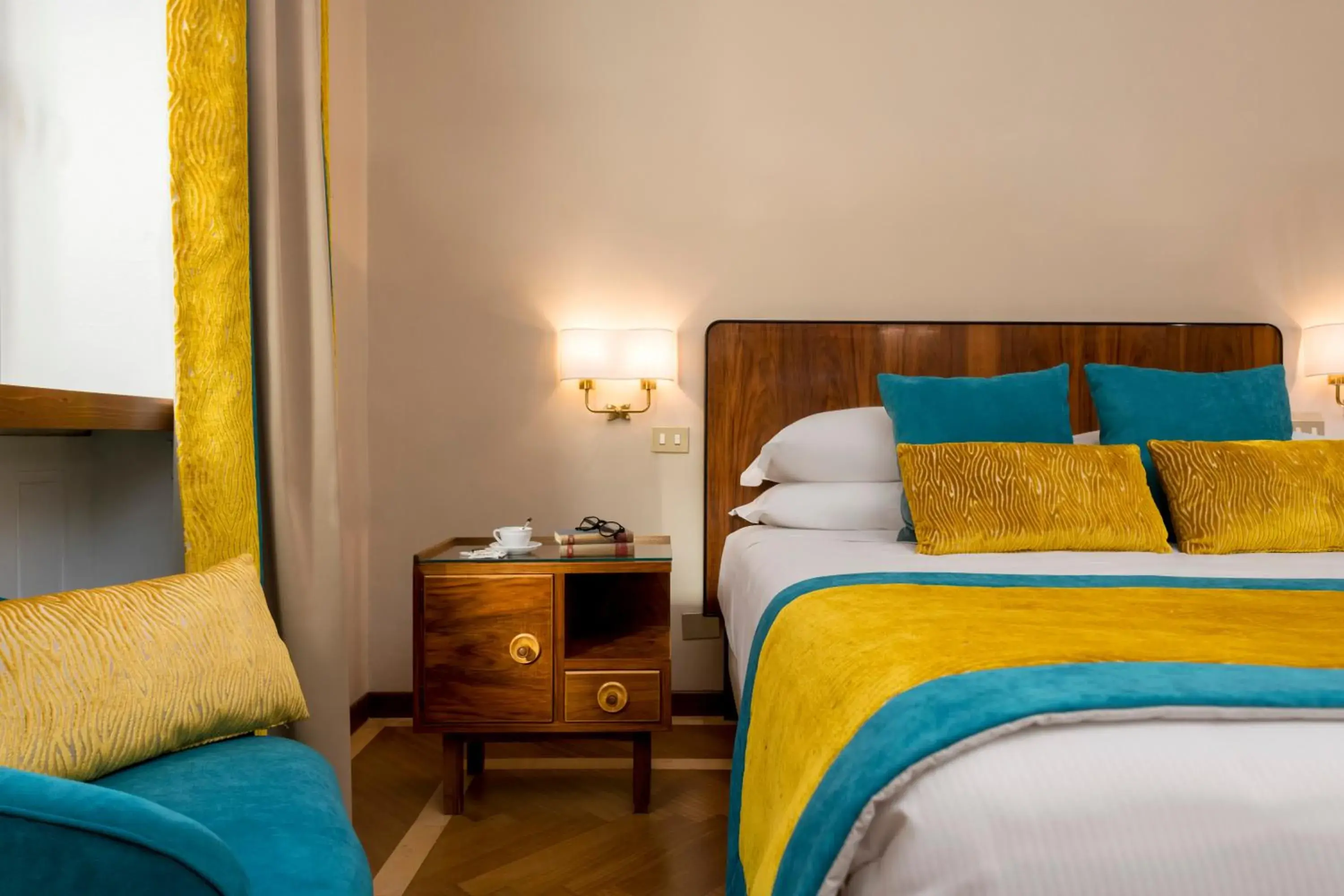 Bedroom, Bed in Bettoja Hotel Mediterraneo Bedroom, Bed in Bettoja Hotel Mediterraneo