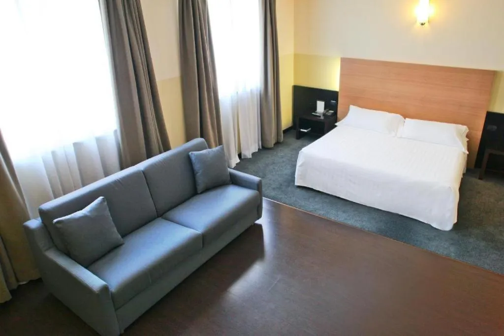 Photo of the whole room, Bed in B&B HOTEL Milano Cologno Studios