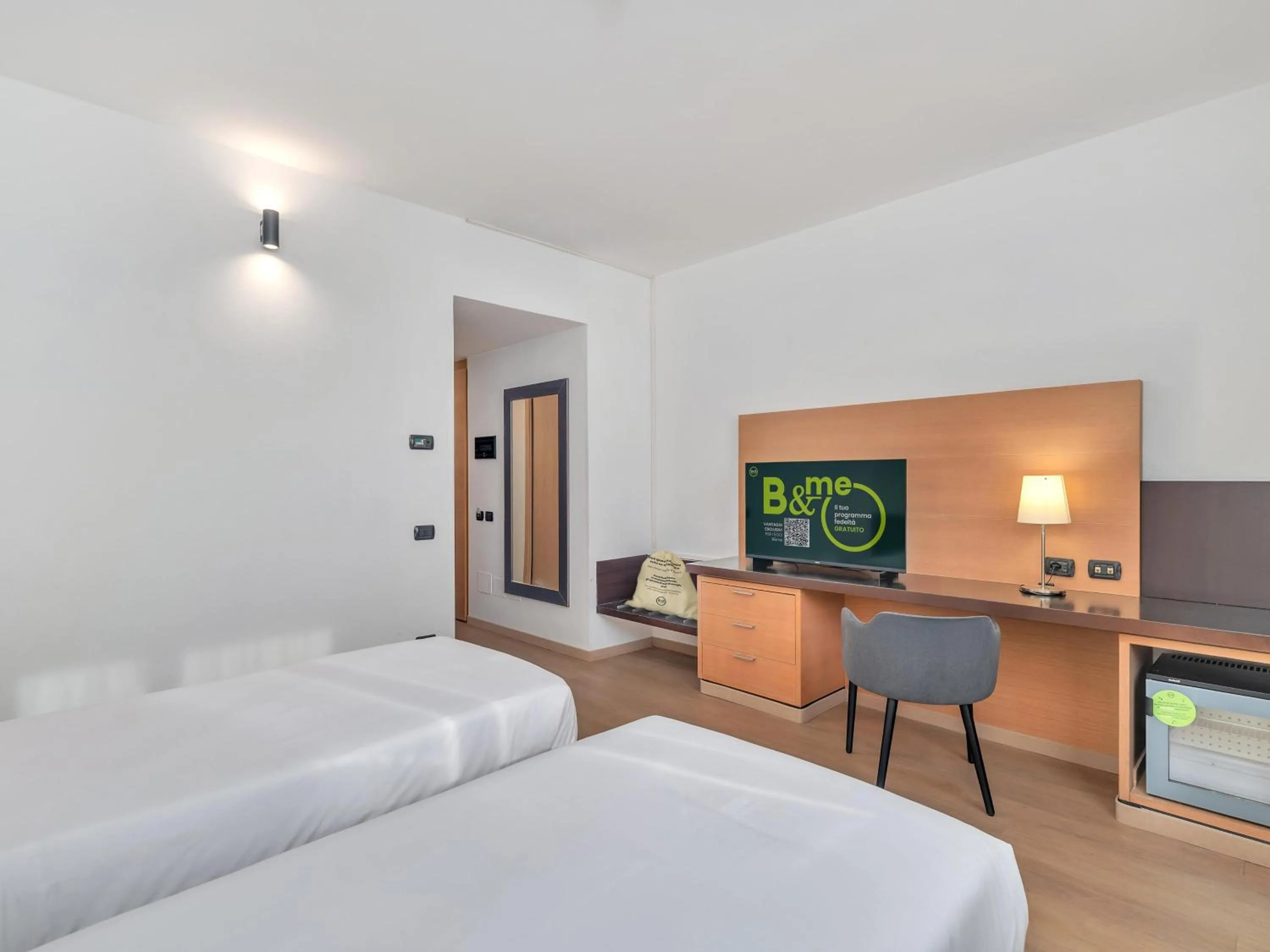 Photo of the whole room, Bed in B&B HOTEL Milano Cologno Studios