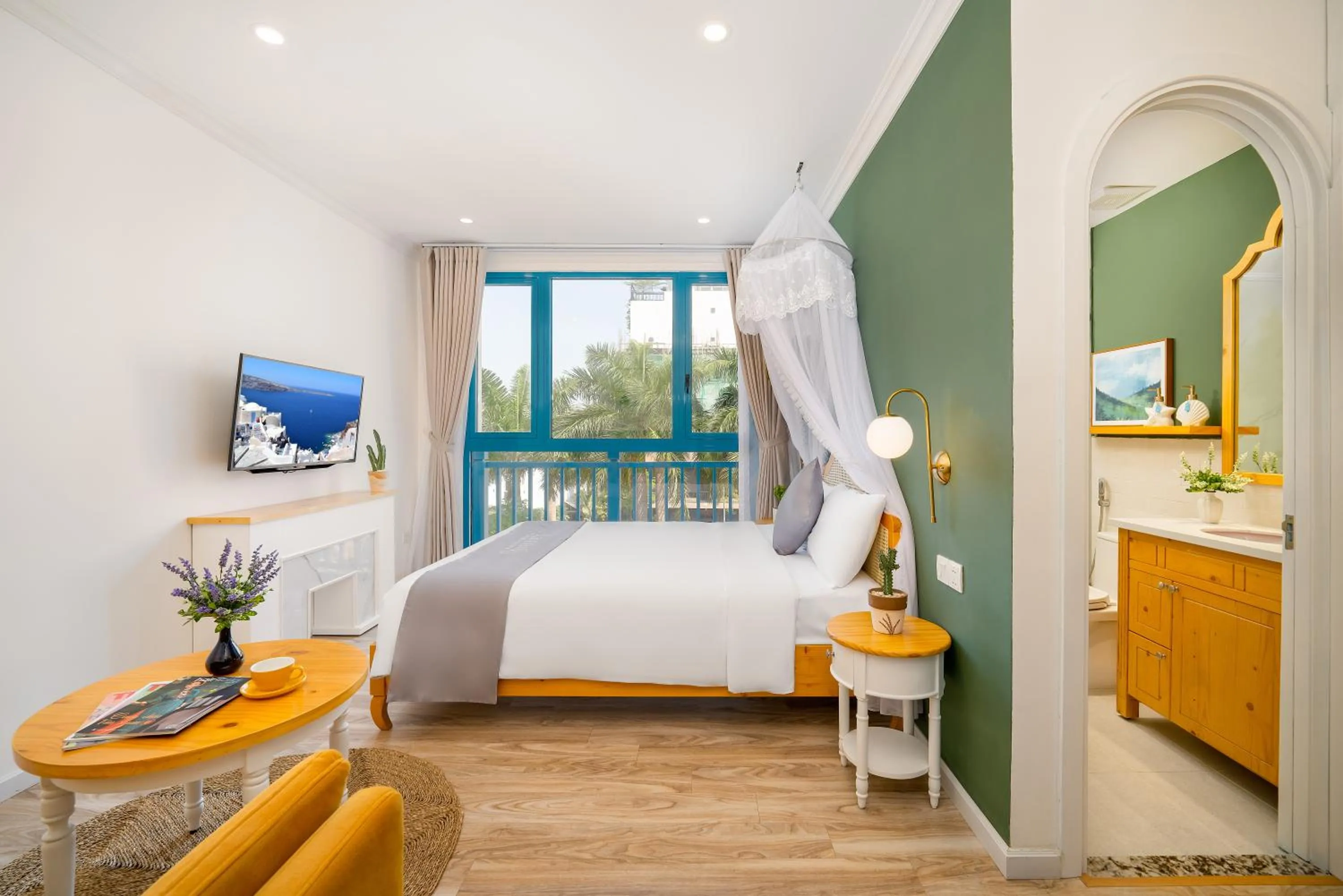 Photo of the whole room, Bed in Santori Hotel And Spa