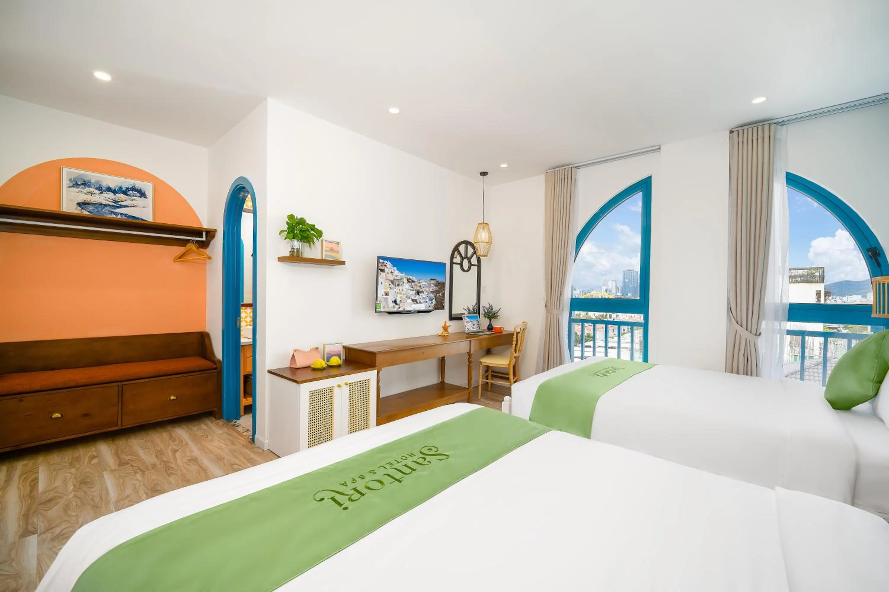 Photo of the whole room, Bed in Santori Hotel And Spa