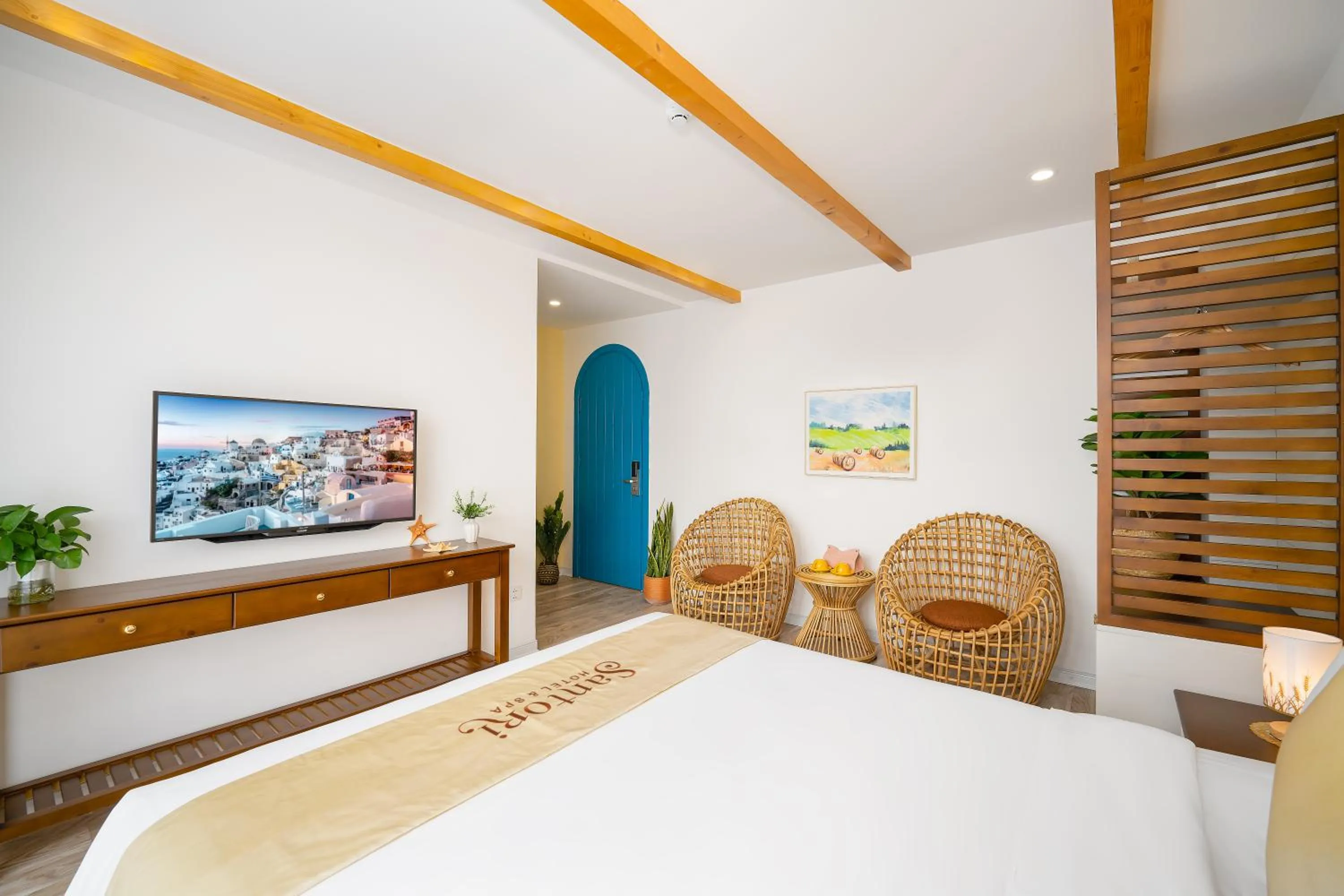 Bedroom, Bed in Santori Hotel And Spa