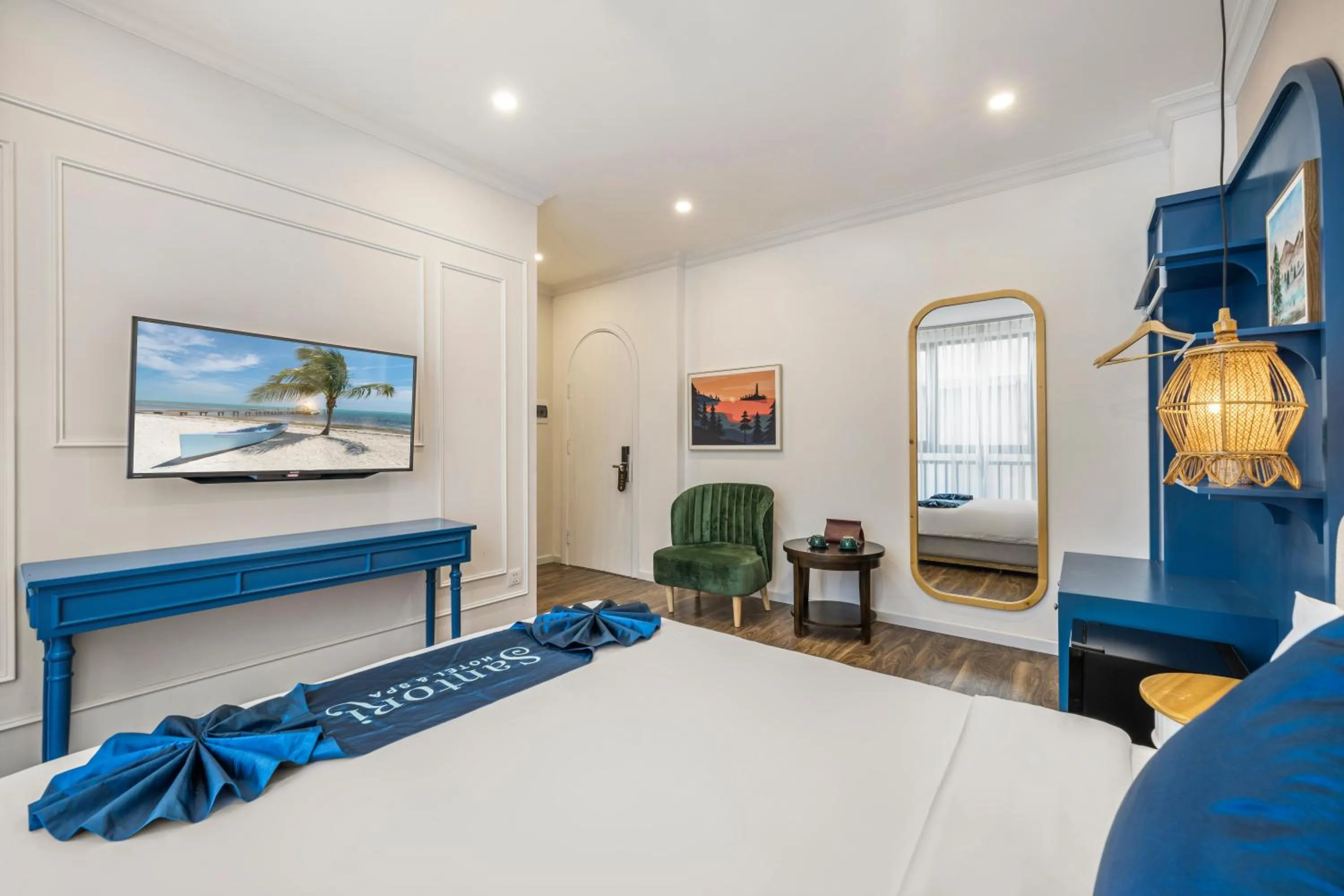 Bedroom, Bed in Santori Hotel And Spa